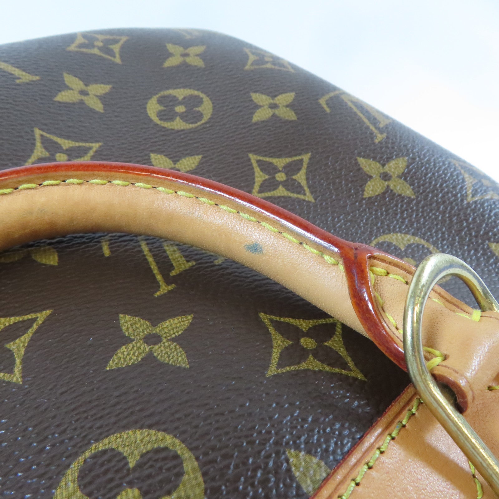 LOUIS VUITTON Monogram Trouville Handbag金扣手挽袋啡色