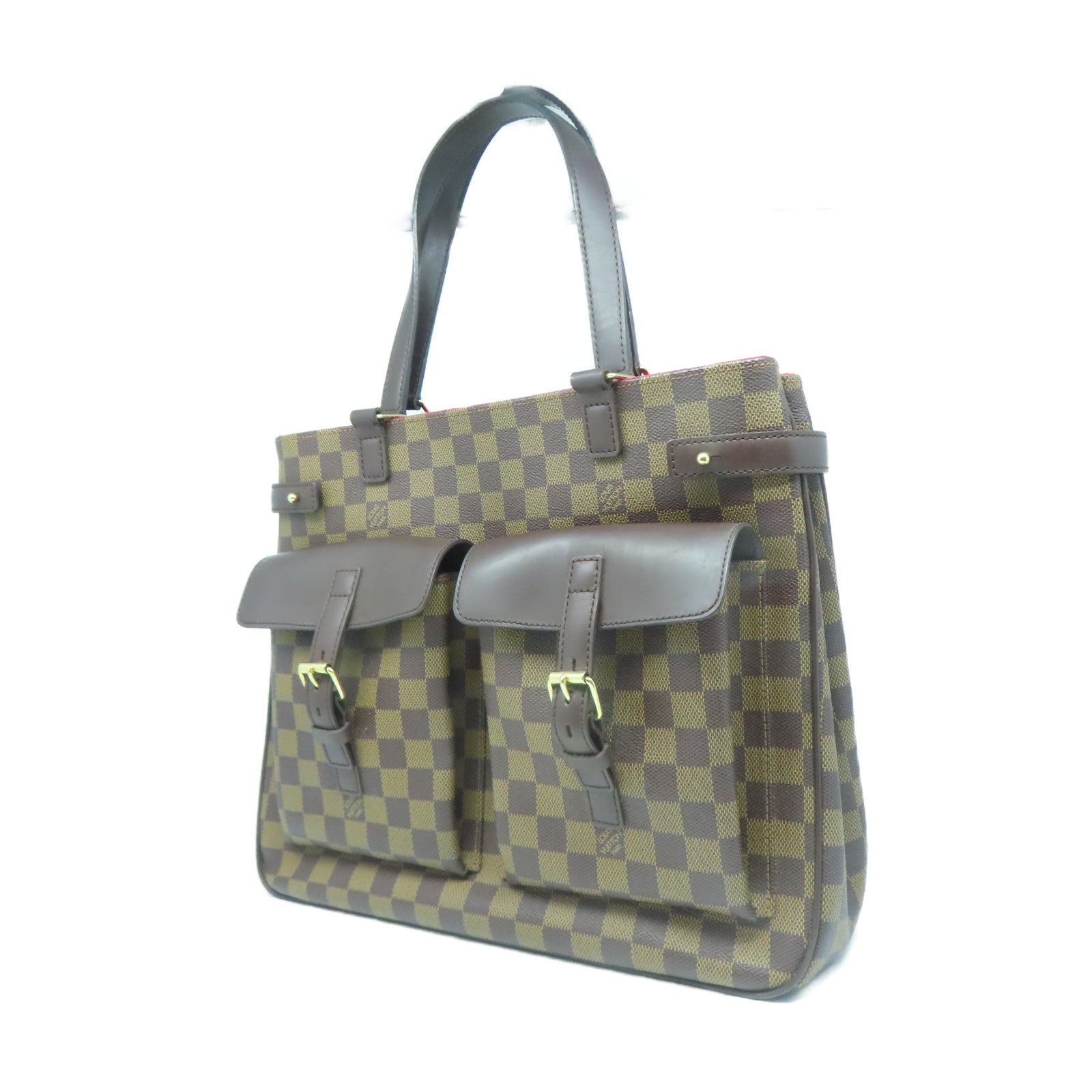 LOUIS VUITTON 【激減優惠】Damier Uzes金扣肩背袋啡色