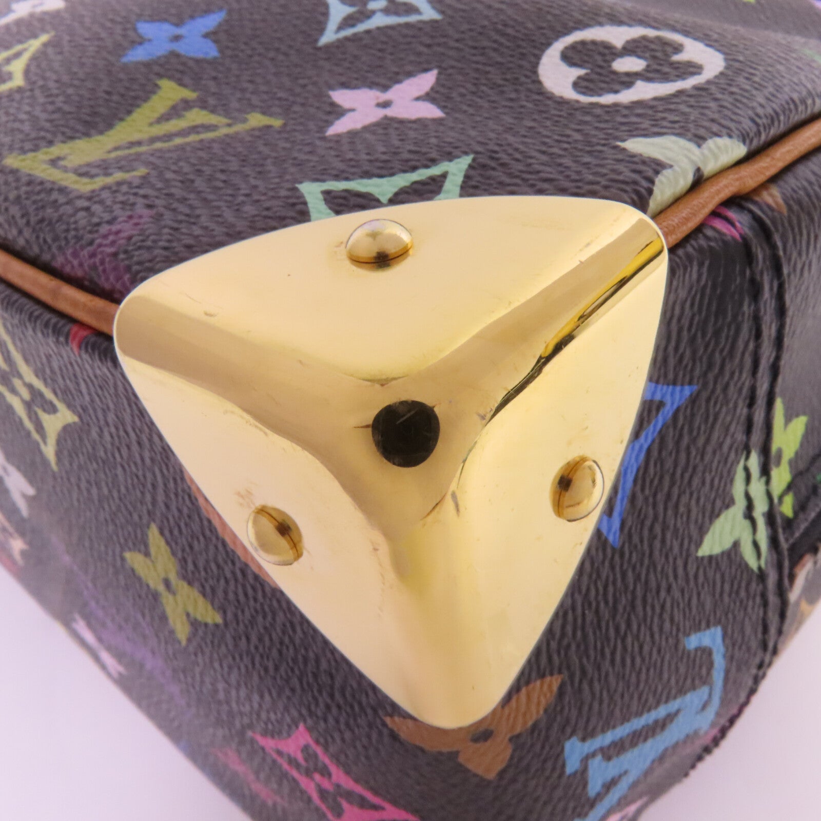 LOUIS VUITTON Monogram Multicolor Trouville金扣手挽袋