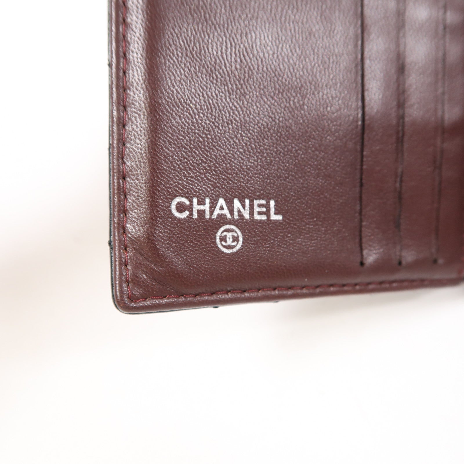 CHANEL 羊皮皮革Wallet銀扣錢包