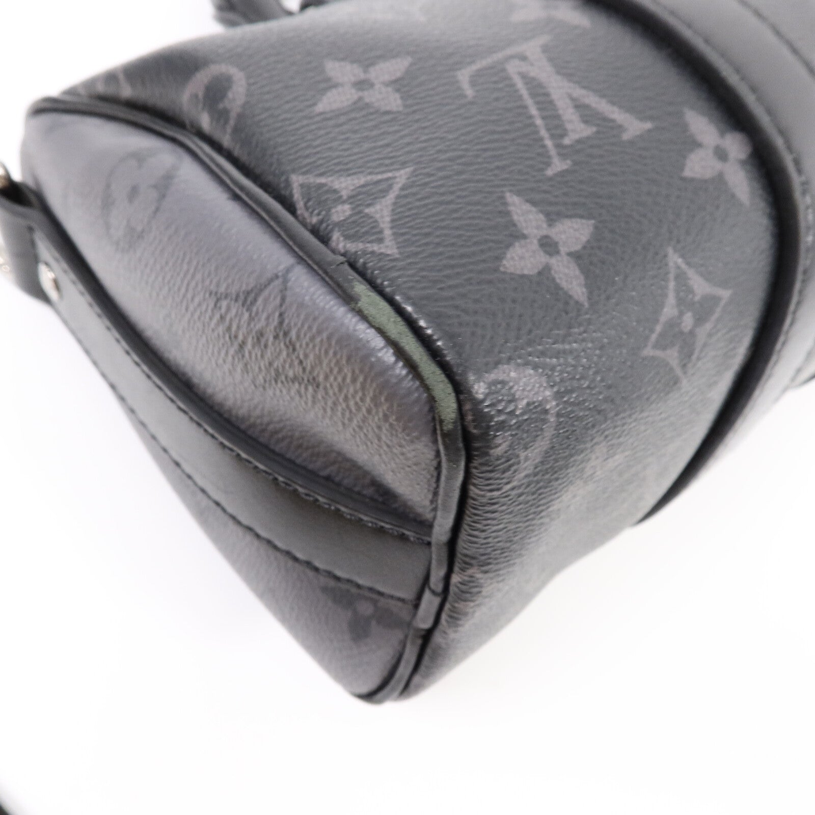LOUIS VUITTON Monogram Eclipse Keepall Bandouliere 25肩背袋