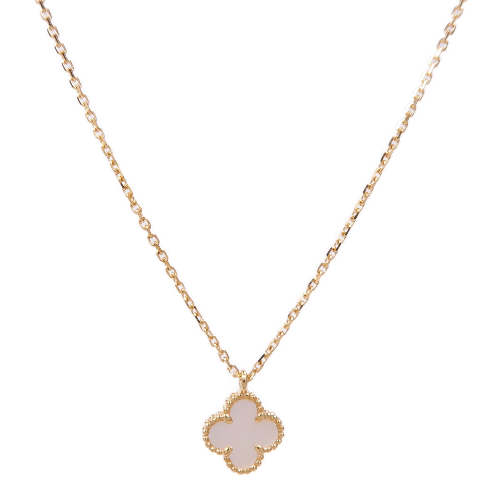Van Cleef & Arpels 18K黃金/珍珠母貝Sweet Alhambra項鍊