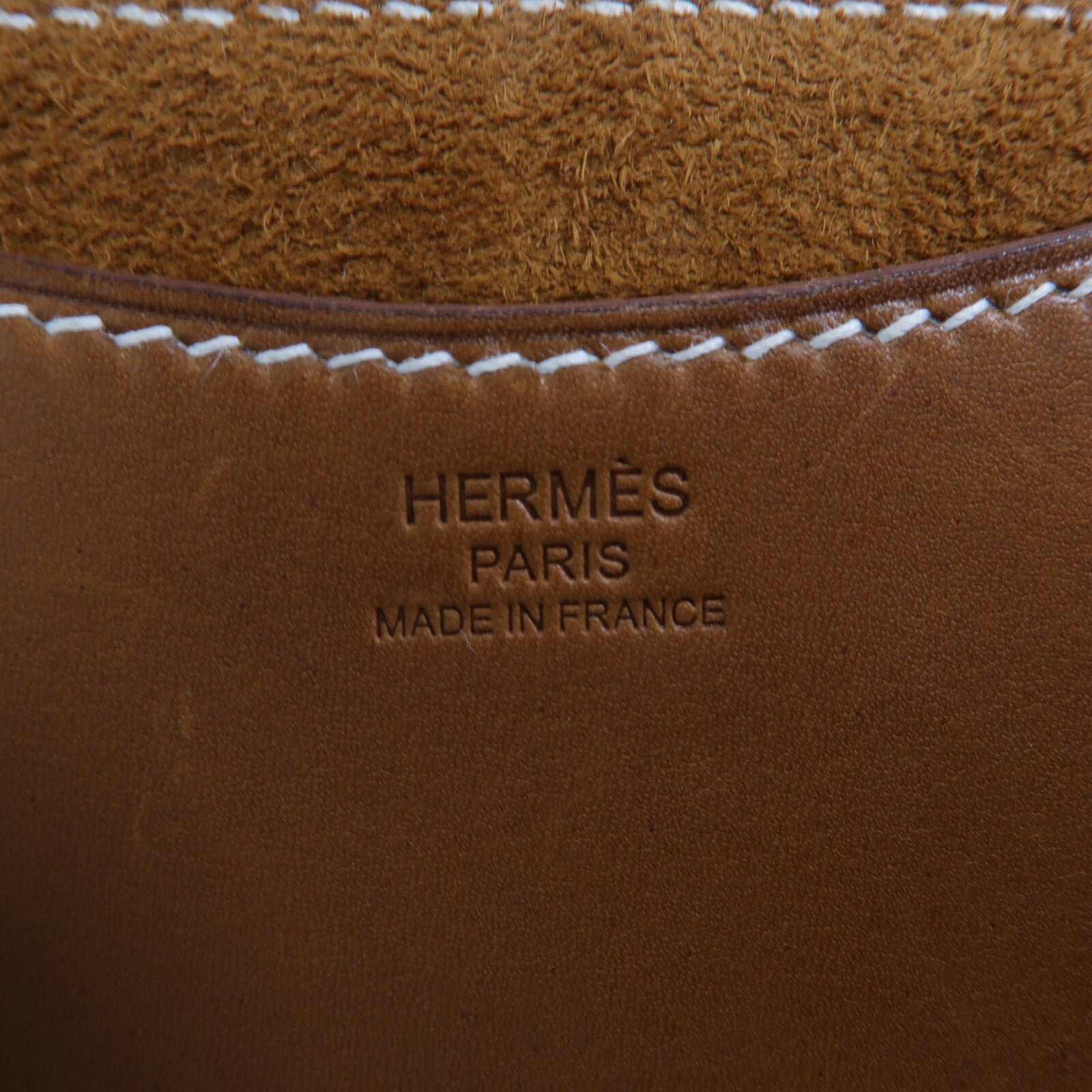 HERMES Barenia皮革In The Loop 18手挽袋Gold