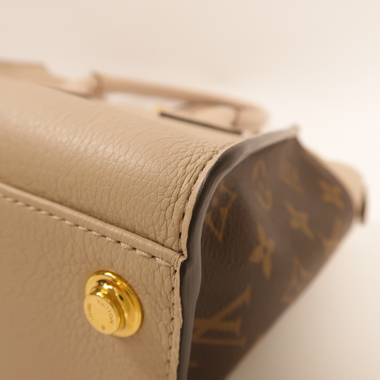 LOUIS VUITTON 牛皮皮革/Monogram On My Side PM手挽肩背兩用袋
