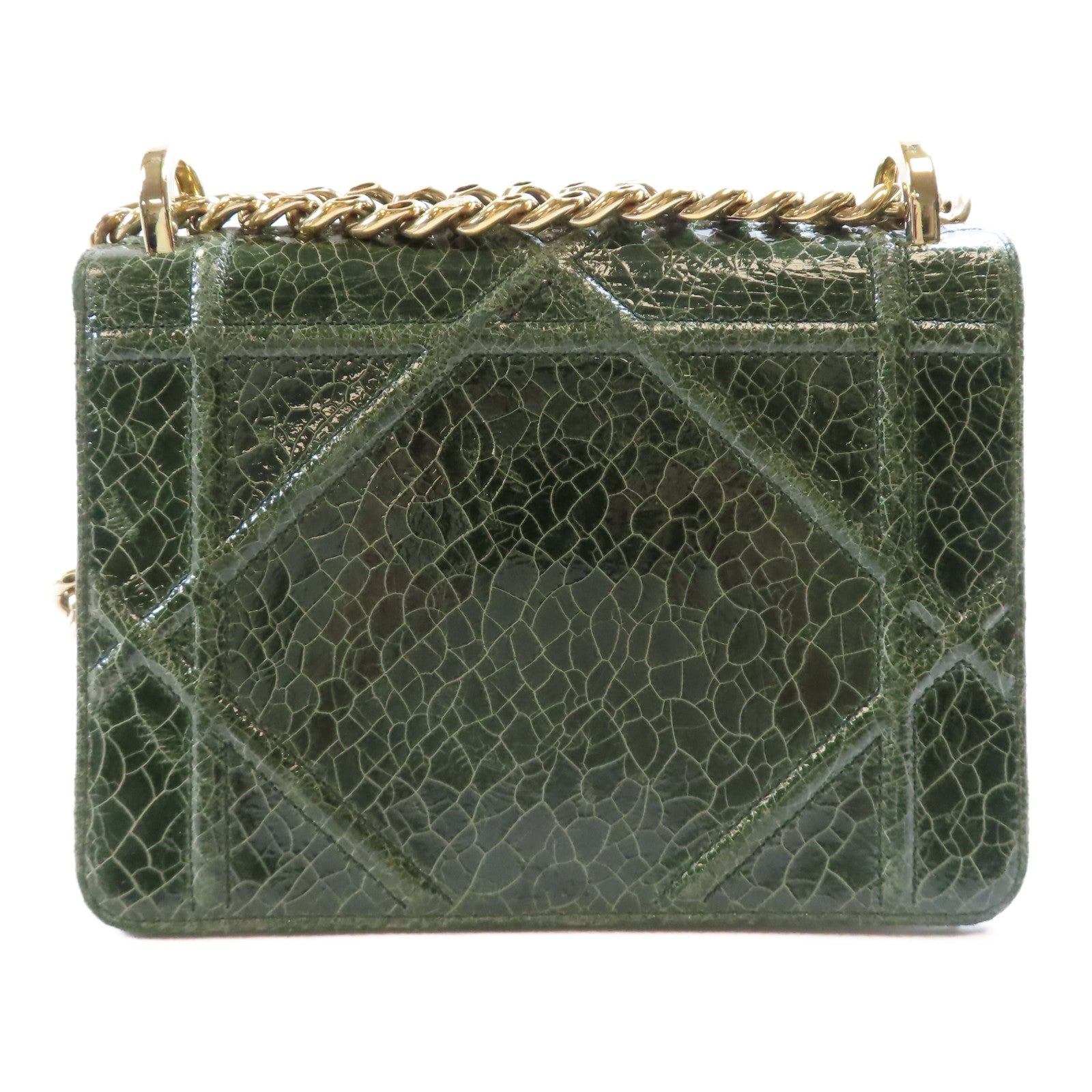 Dior CD GHW Diorama Shoulder Bag M0440 Calfksin Leather Green