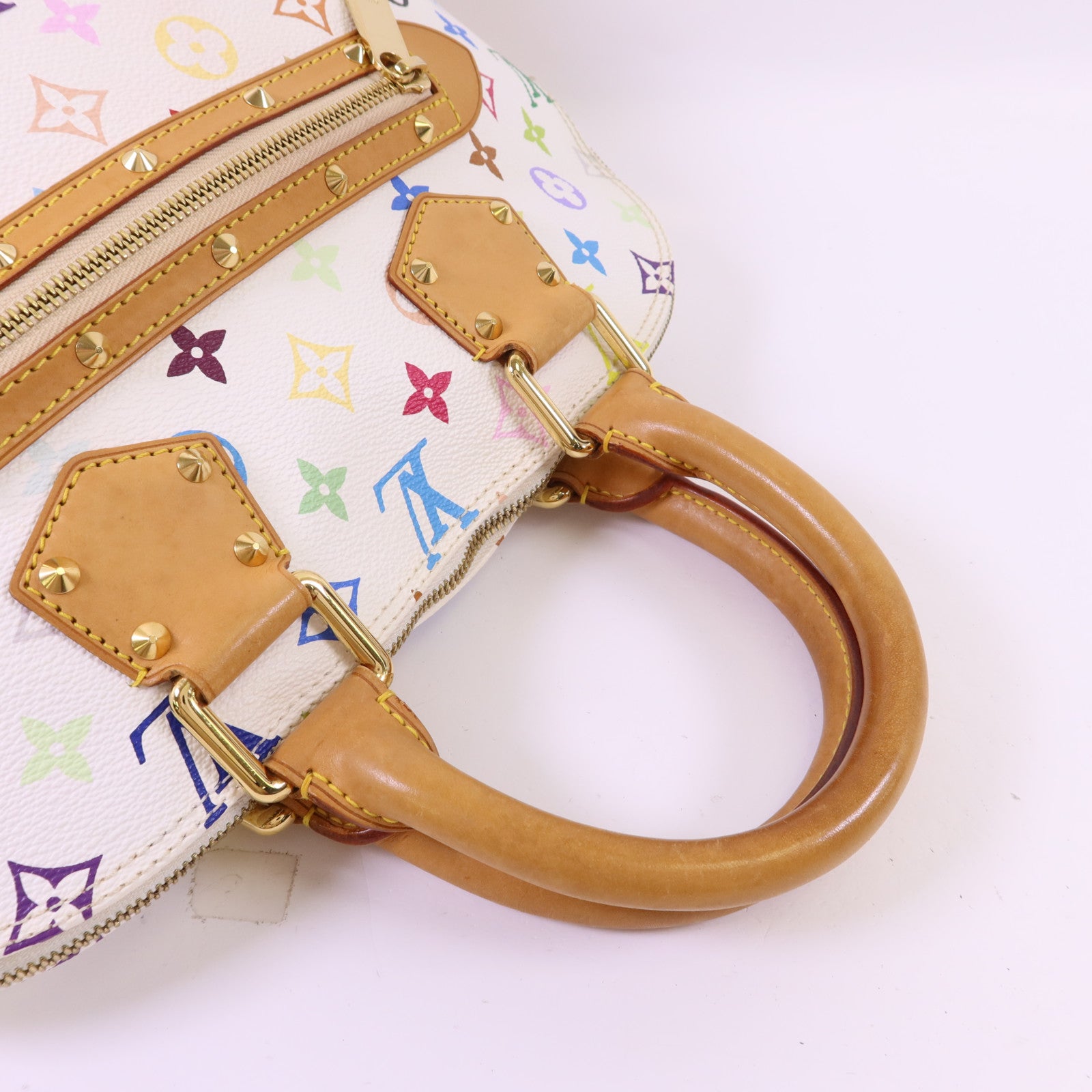 LOUIS VUITTON Monogram Multicolore Alma金扣手挽袋