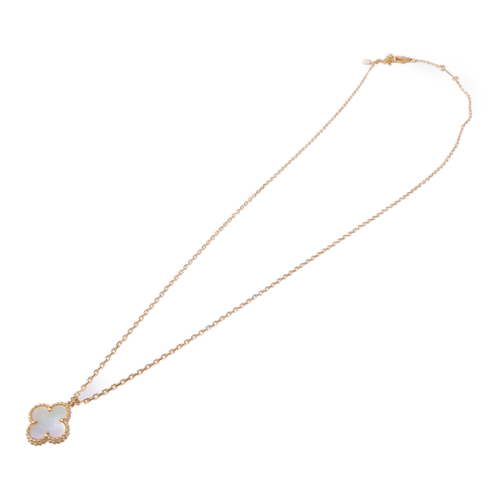 Van Cleef & Arpels 18K黃金/珍珠母貝Sweet Alhambra項鍊
