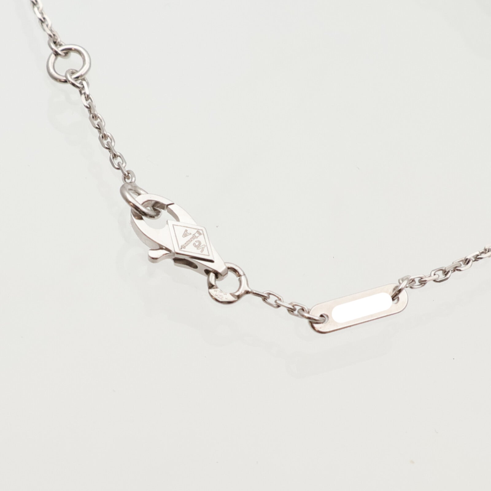 Van Cleef & Arpels 18K白金Sweet Alhambra鑽石手鏈