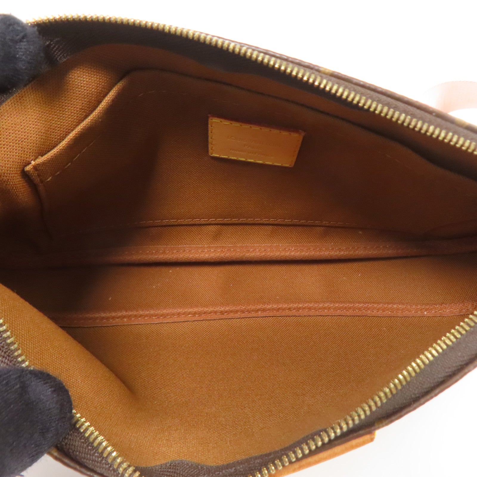 LOUIS VUITTON Monogram Multi Pochette Accessoires金扣手挽肩背兩用袋棕色