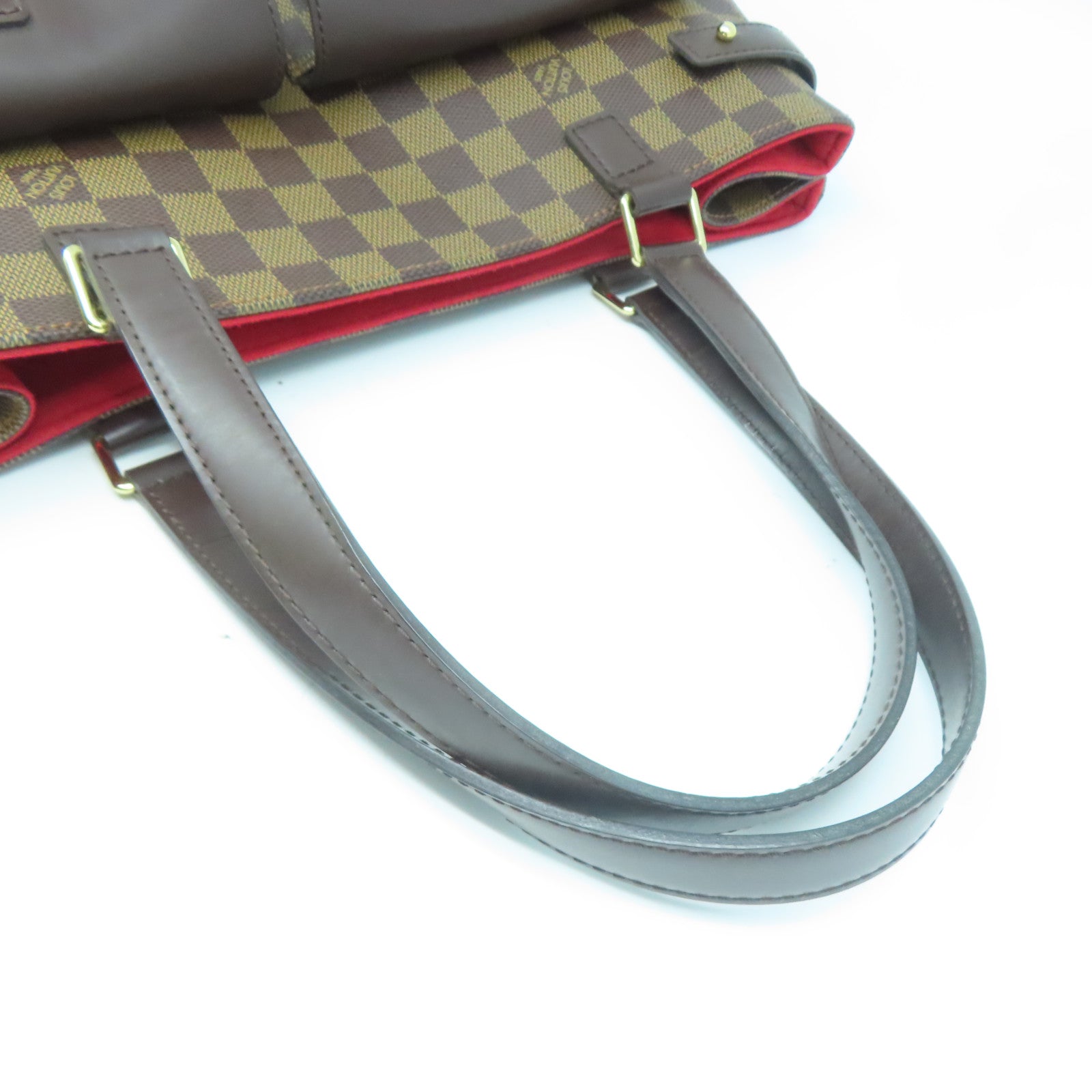 LOUIS VUITTON 【激減優惠】Damier Uzes金扣肩背袋啡色