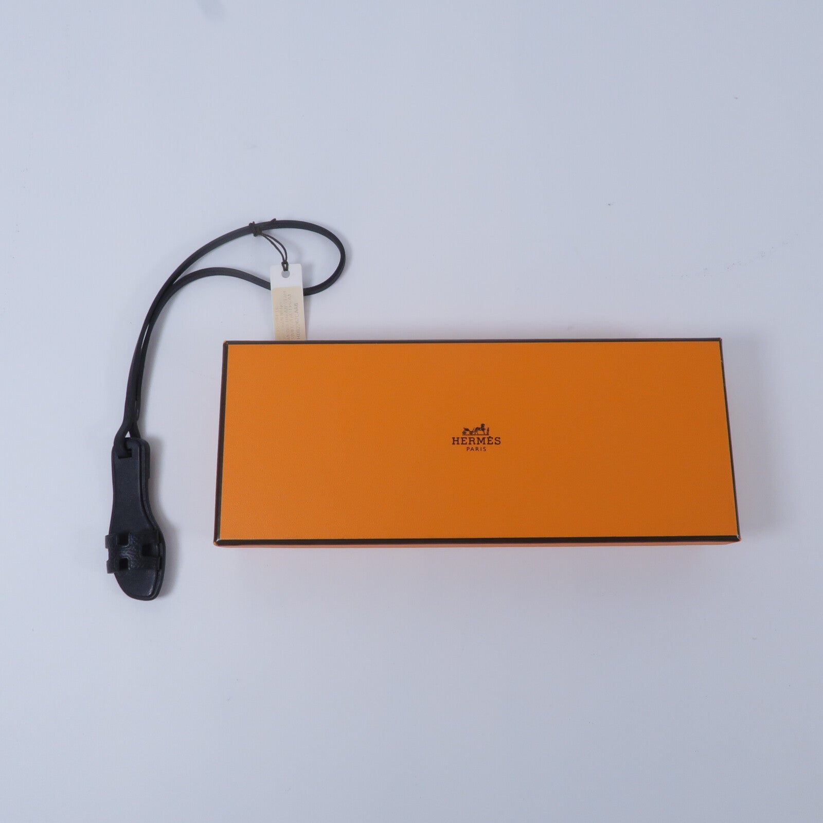 HERMES Epsom皮革/Swift皮革Oran Charm掛飾Noir