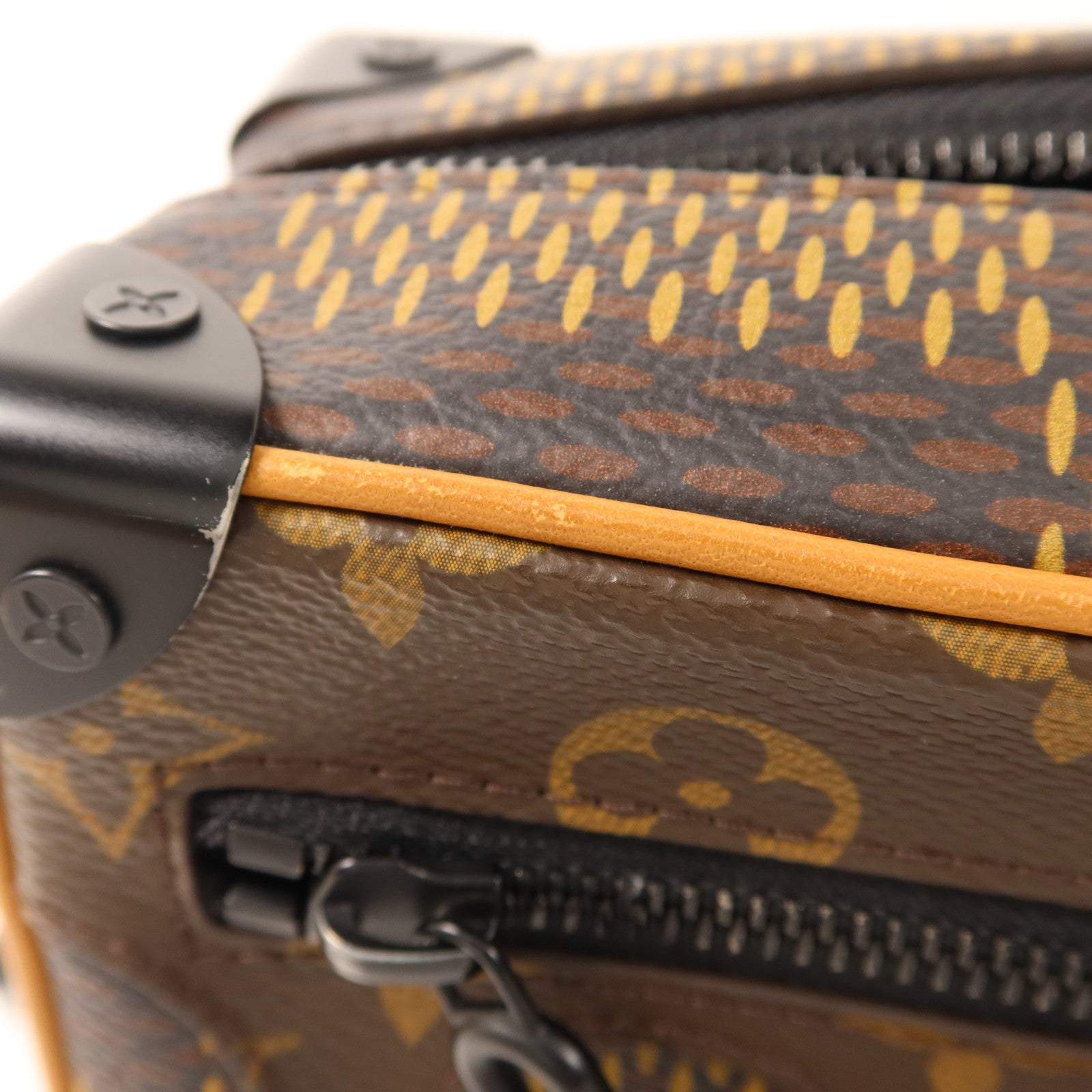 LOUIS VUITTON Damier Giant Ebene × Nigo Mini Soft Trunk肩背袋