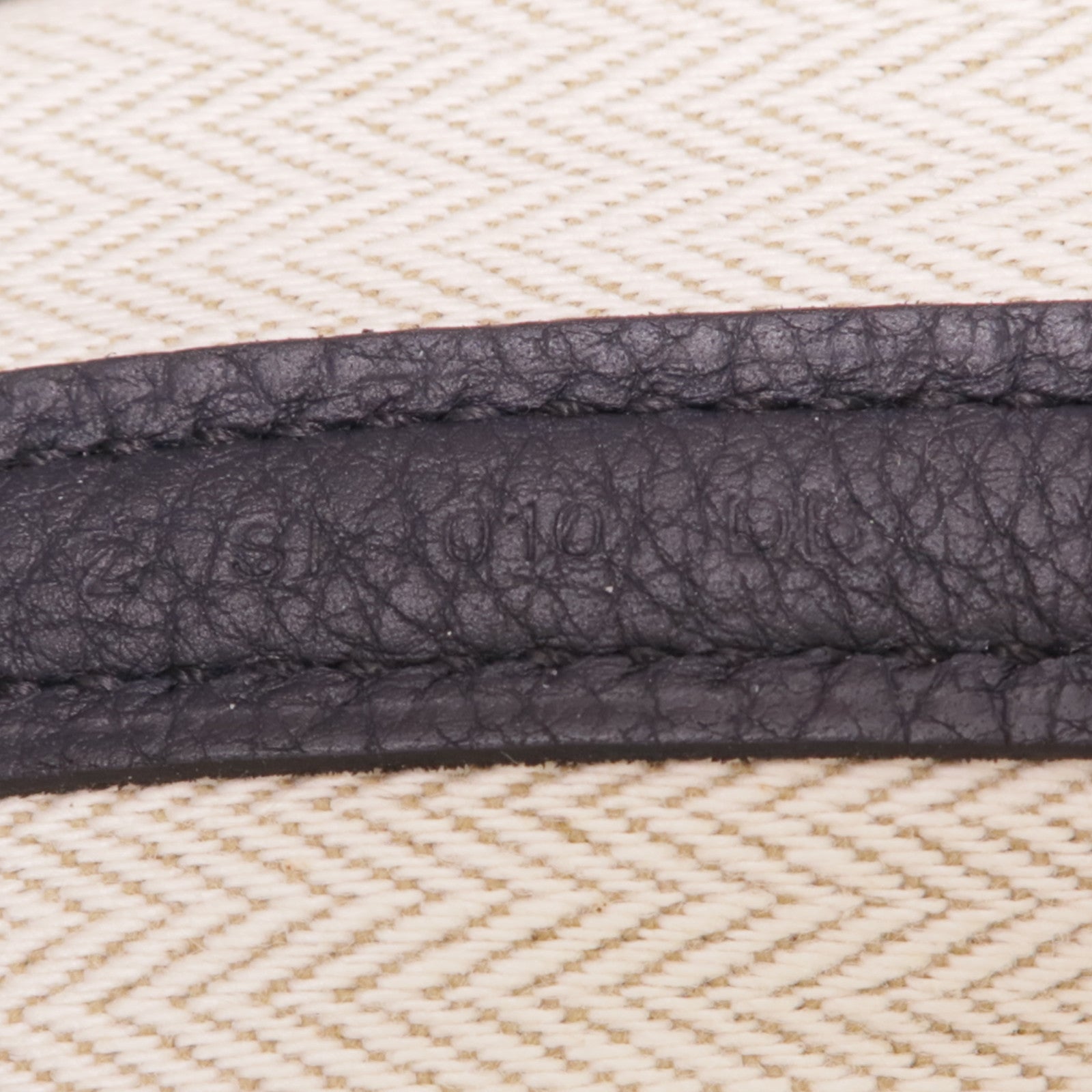 HERMES Negonda皮革Garden Party PM銀扣手挽袋76 Bleu Indigo
