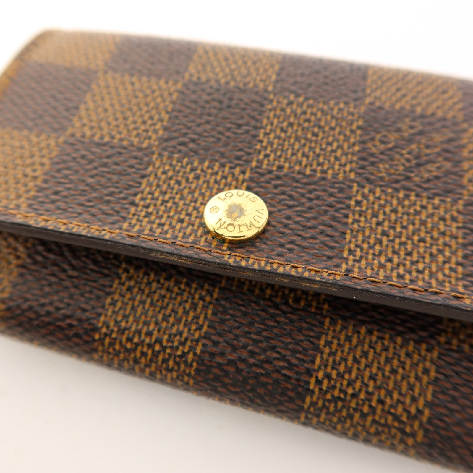 LOUIS VUITTON Damier Key Case金扣鎖匙包