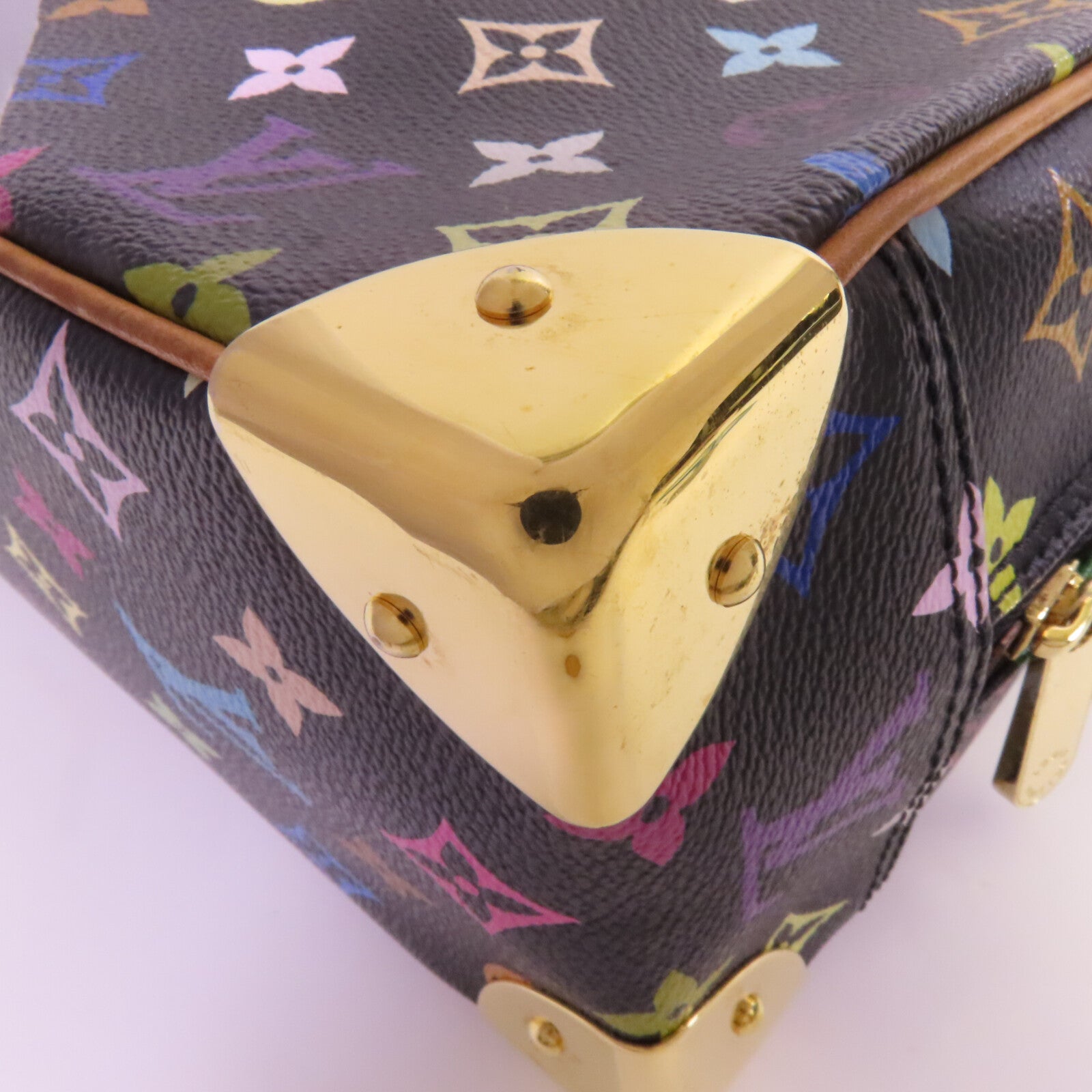 LOUIS VUITTON Monogram Multicolor Trouville金扣手挽袋