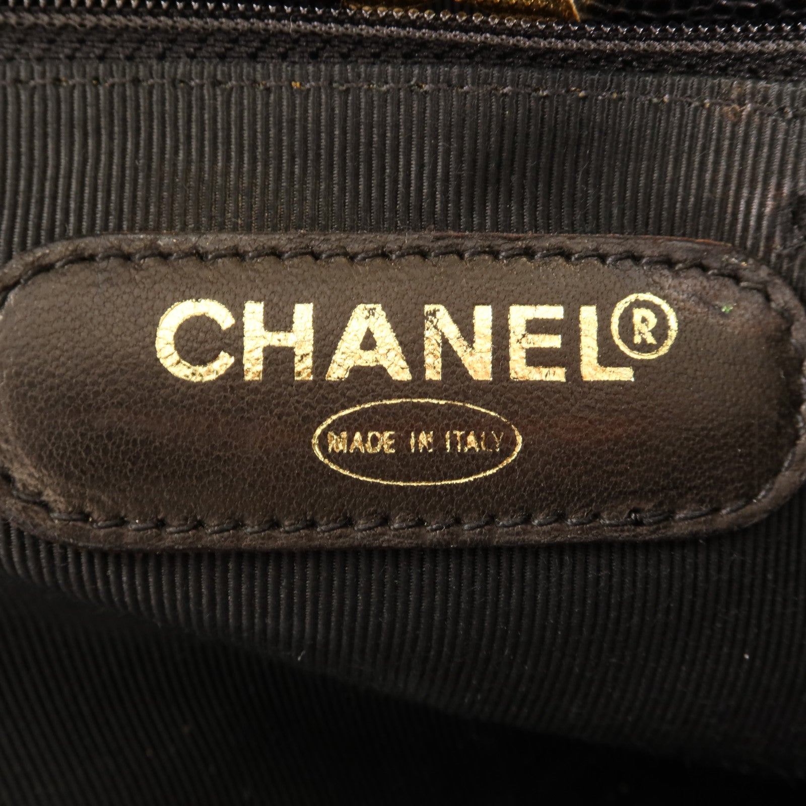 CHANEL 牛皮皮革Vintage Tote Bag金扣肩背袋