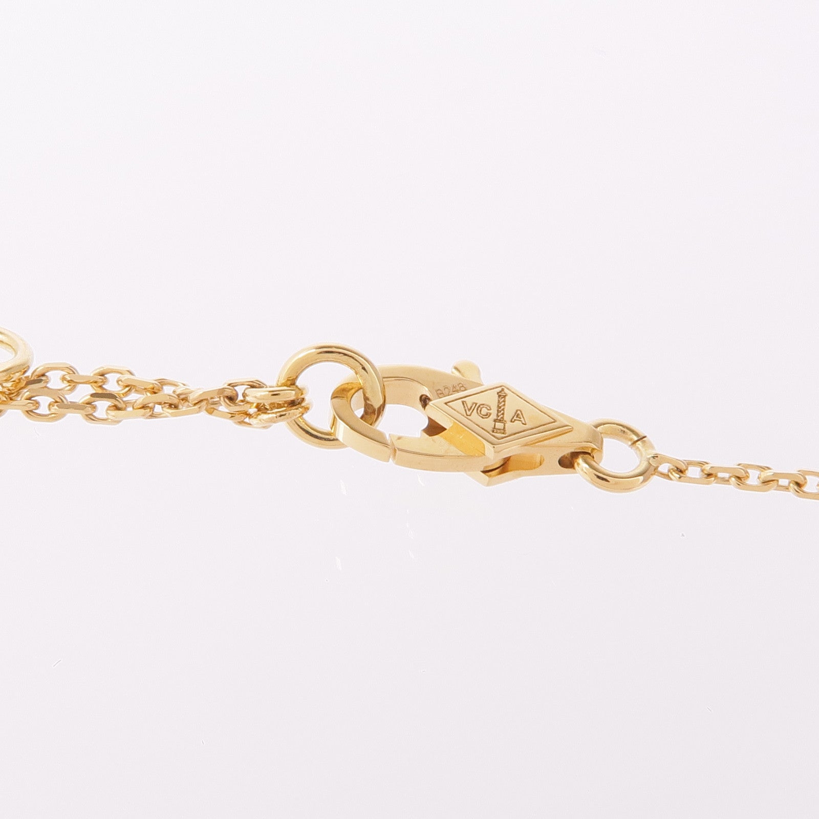 Van Cleef & Arpels 18K黃金/珍珠母貝Sweet Alhambra項鍊