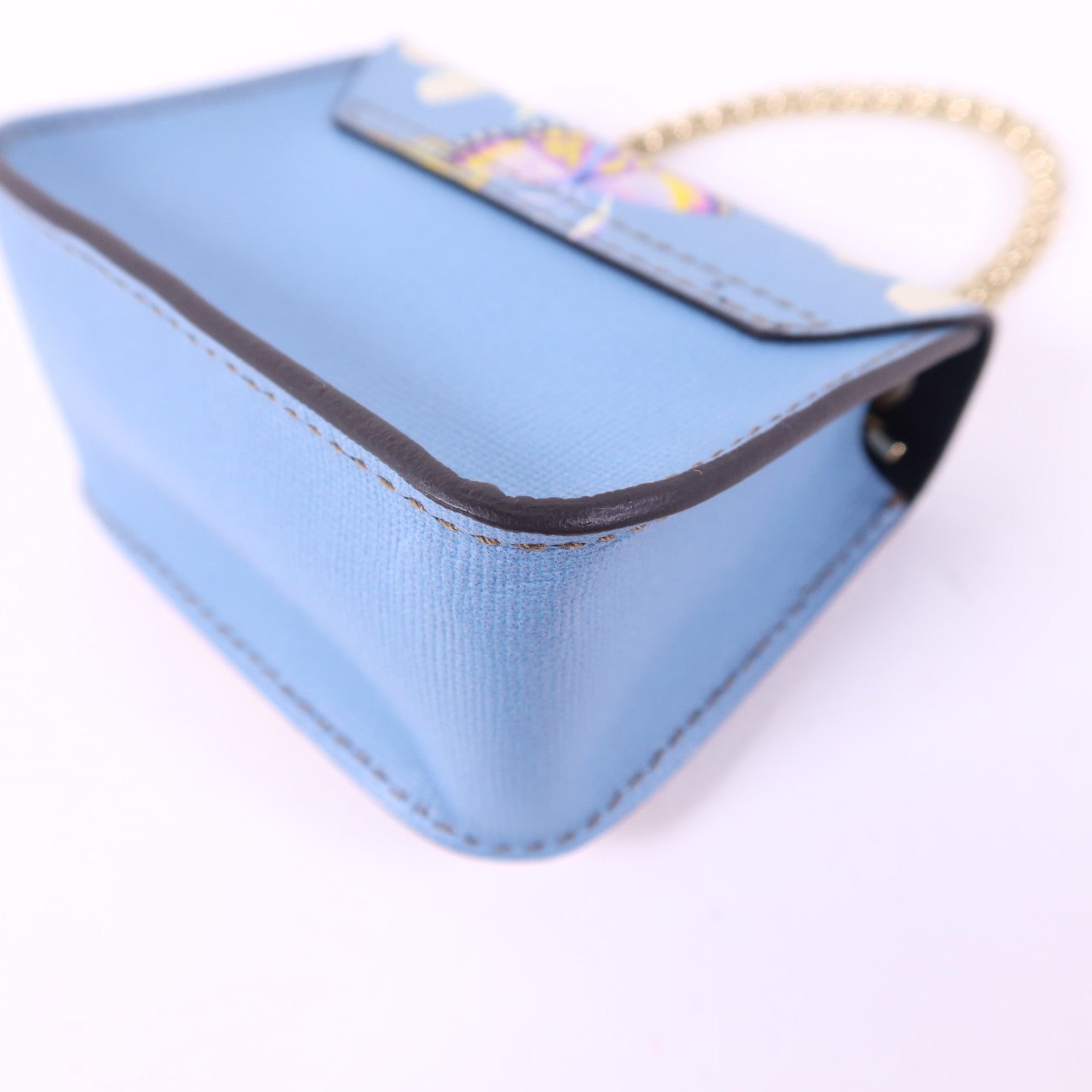 Furla 牛皮皮革Metropolis Mini Cosmetic Case金扣手挽袋