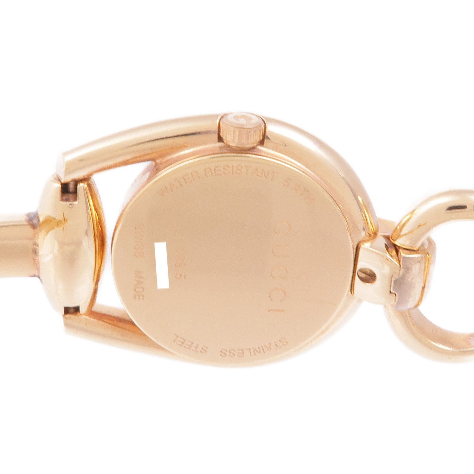 GUCCI Horsebit Rose Gold Steel 139.5