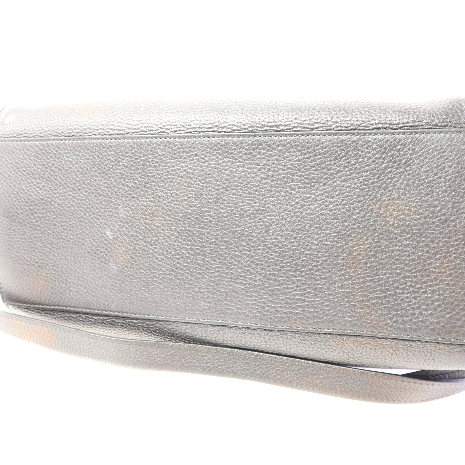 GUCCI 牛皮皮革Sylvie Medium金扣手挽肩背兩用袋