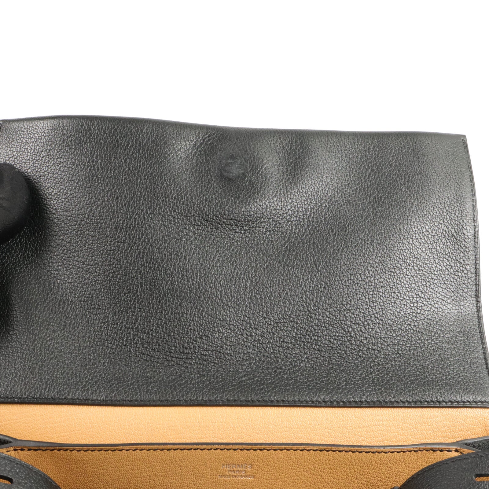 HERMES Novillo Opli 28肩背袋Noir/Toffee