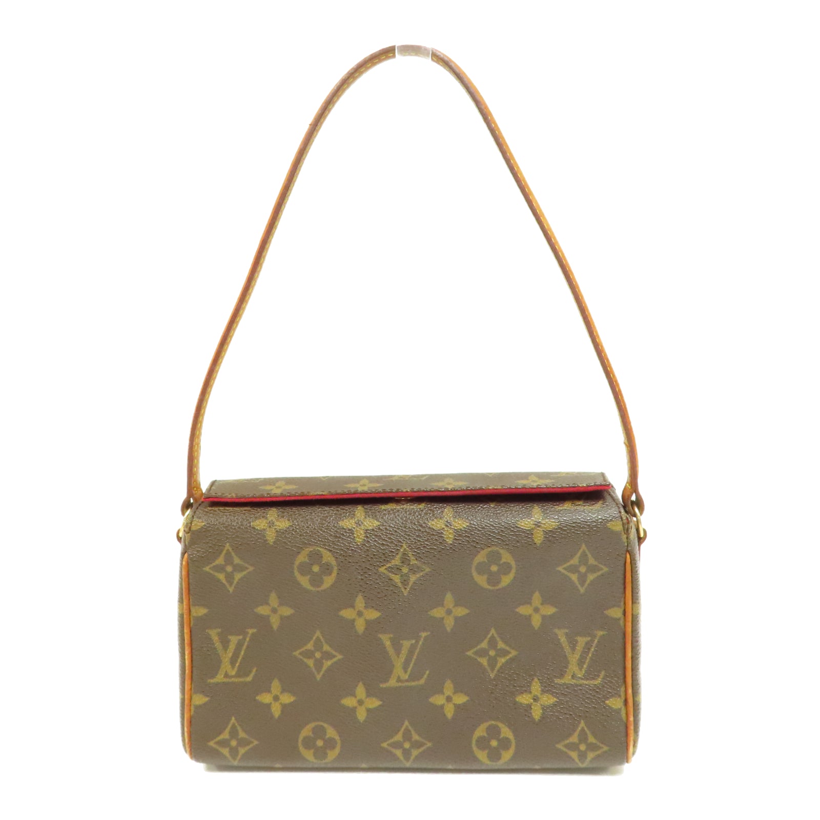 LOUIS VUITTON Monogram Recital金扣手挽袋啡色