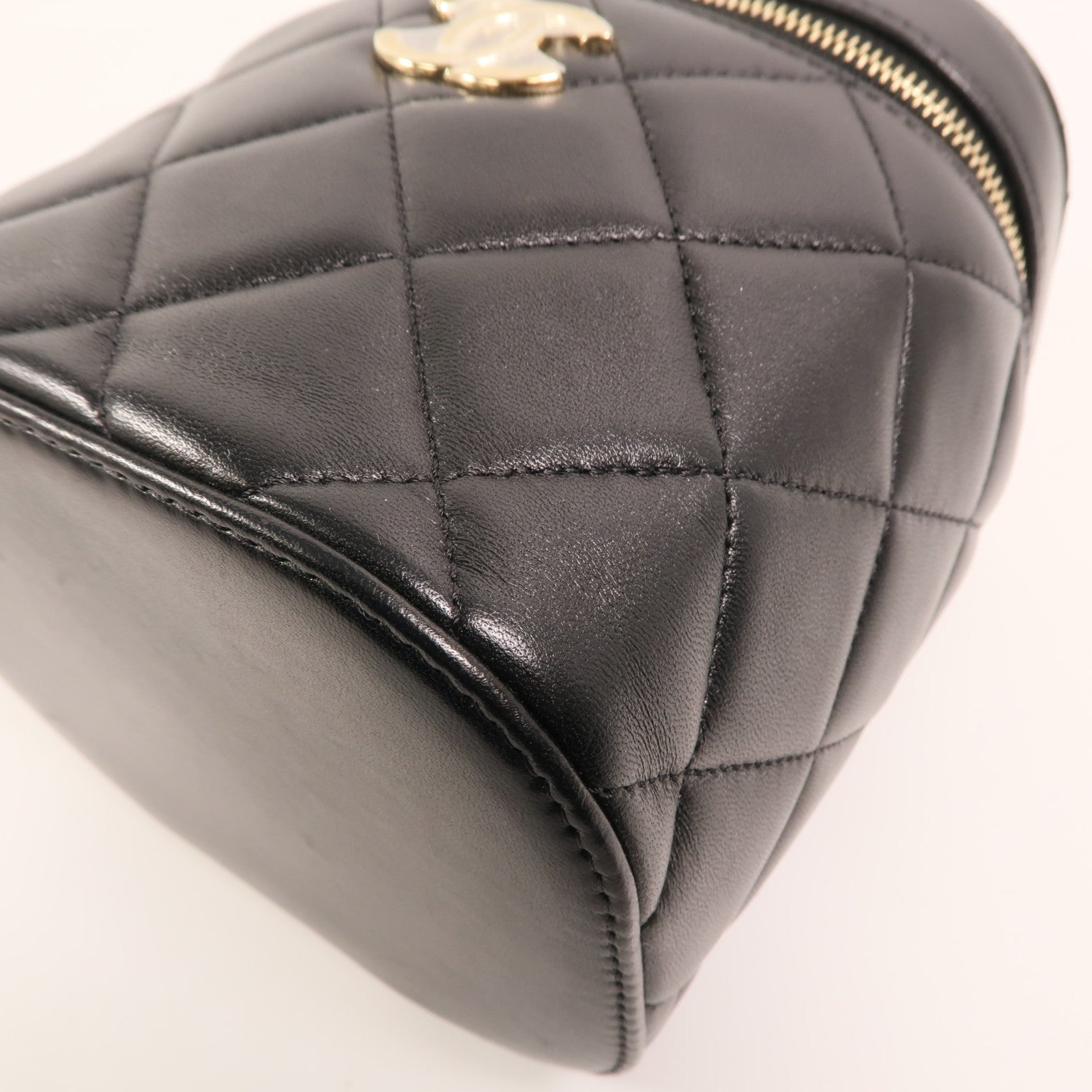 CHANEL 羊皮皮革Shoulder Bag金扣鏈帶手挽肩背兩用袋