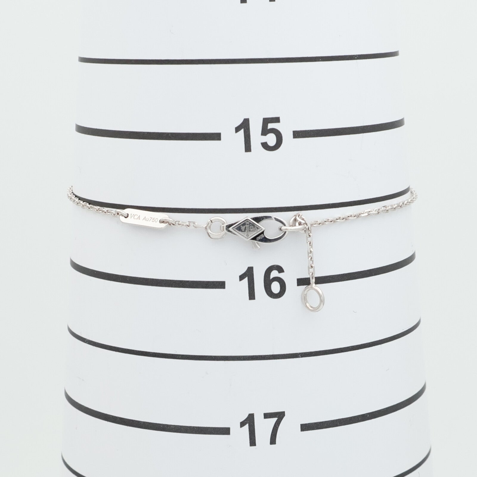 Van Cleef & Arpels 18K白金Sweet Alhambra鑽石手鏈