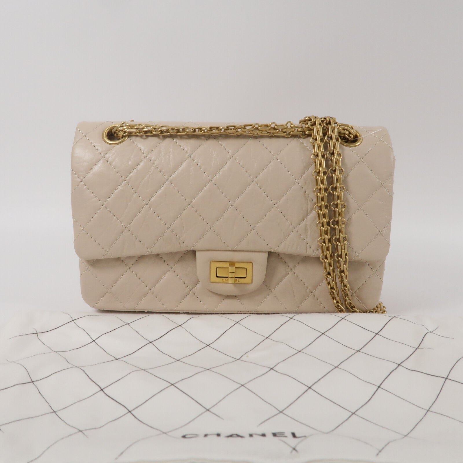 CHANEL 牛皮皮革2.55 Small肩背袋