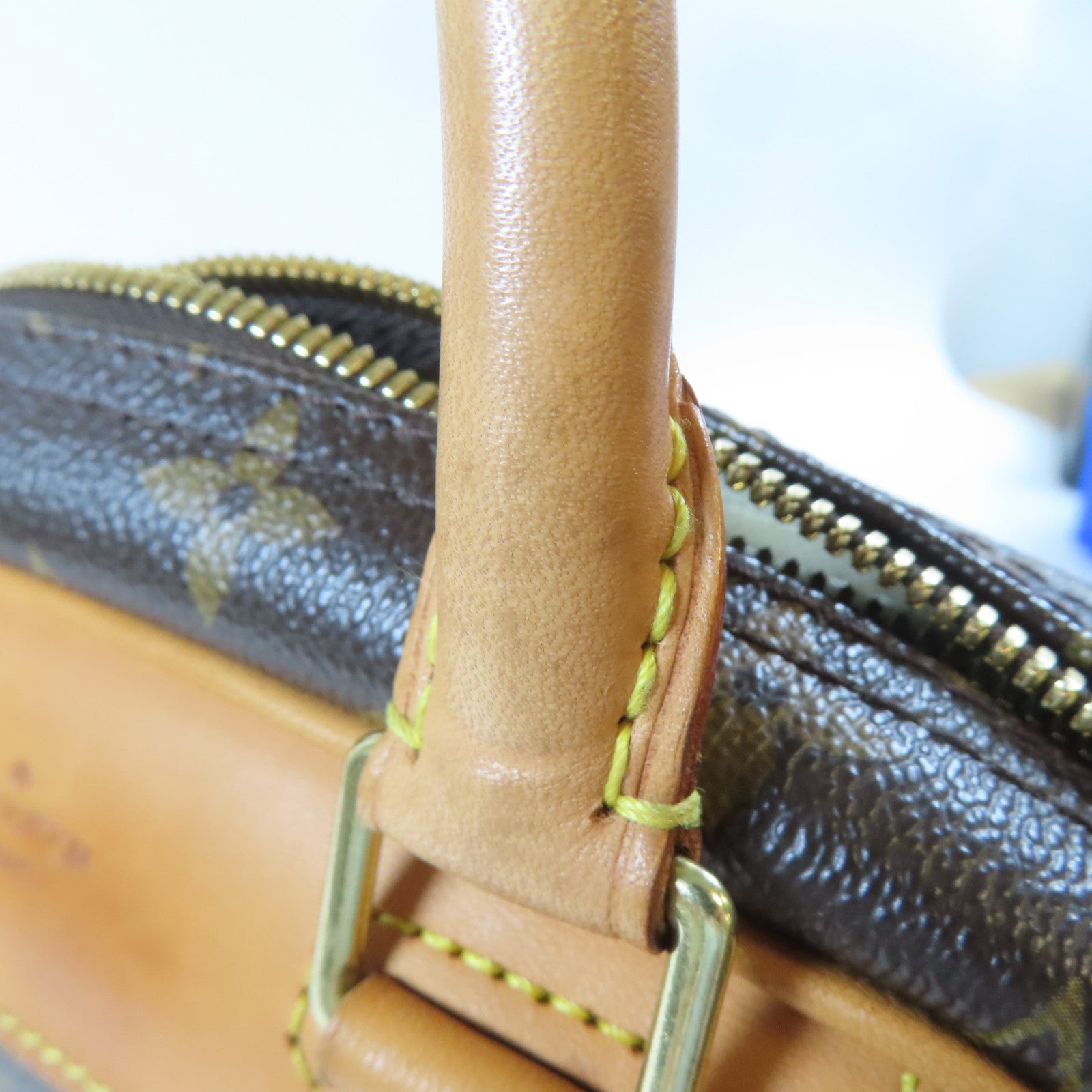 LOUIS VUITTON Monogram Trouville Handbag金扣手挽袋啡色