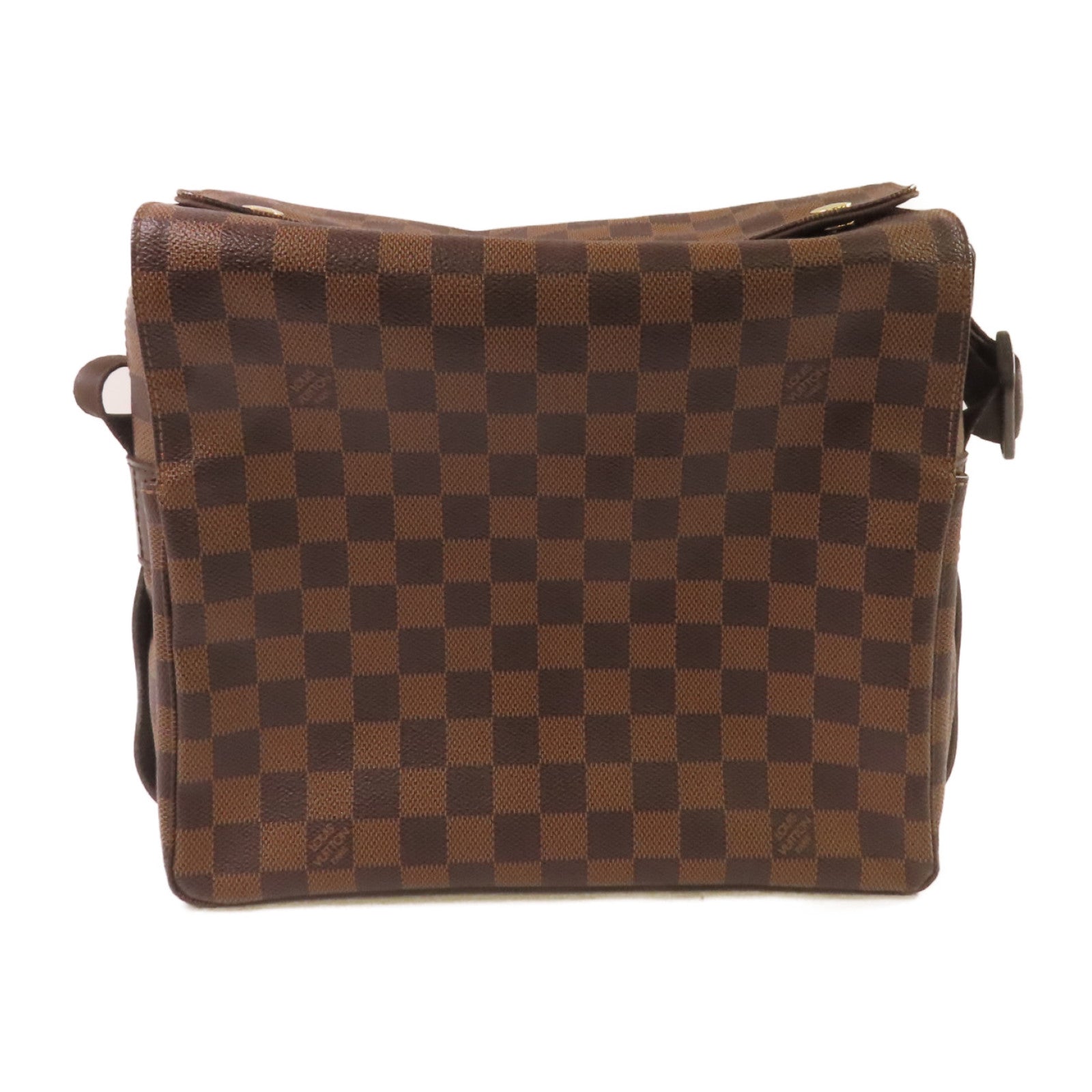 LOUIS VUITTON Damier Ebene Naviglio Shoulder Bag金扣肩背袋啡色