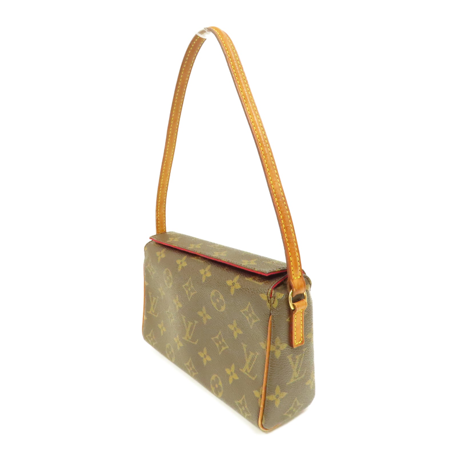 LOUIS VUITTON Monogram Recital金扣手挽袋啡色