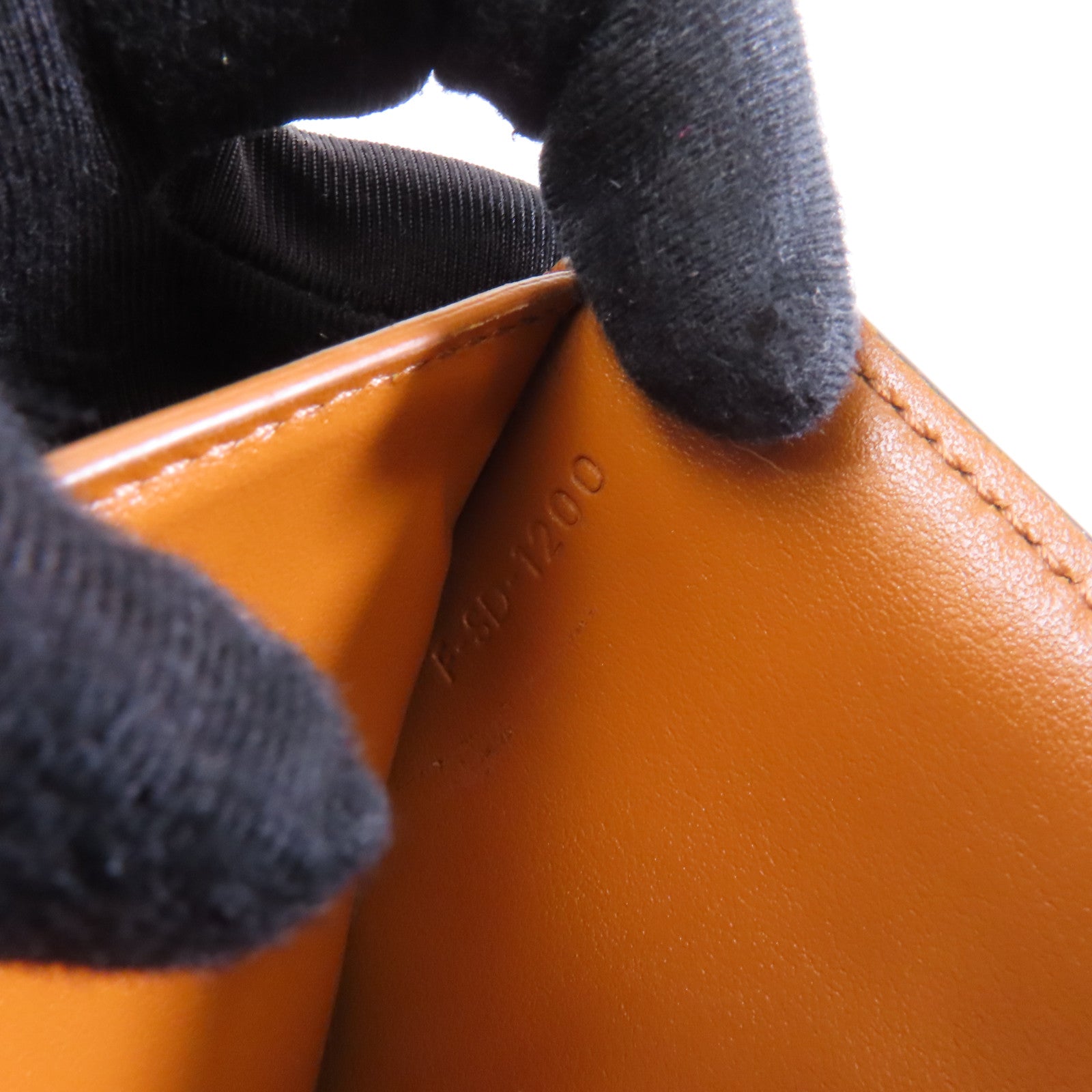 CELINE 塗層帆布/牛皮皮革Small Triomphe Wallet金扣錢包啡色