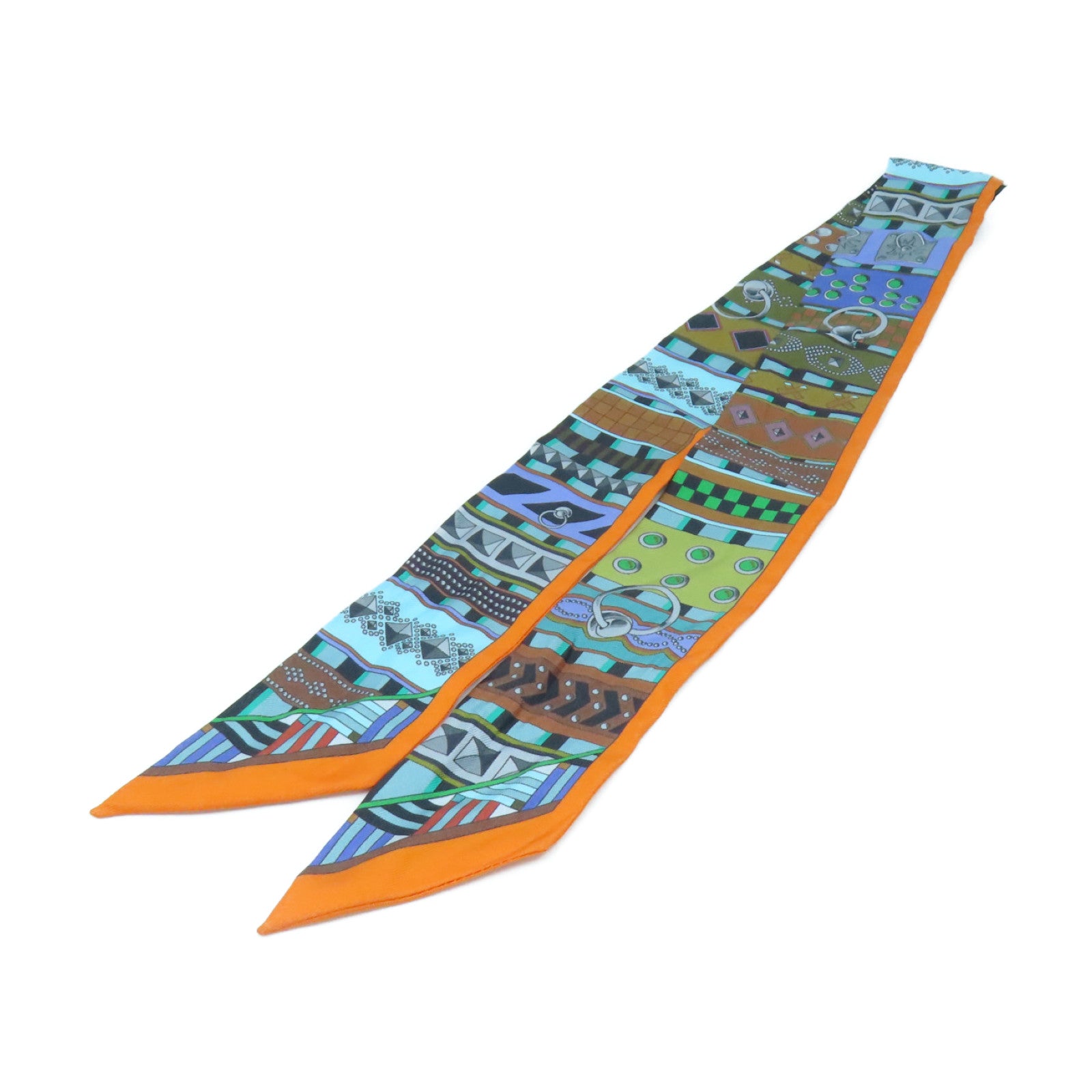 HERMES 【激減優惠】絲質Twilly絲巾彩色