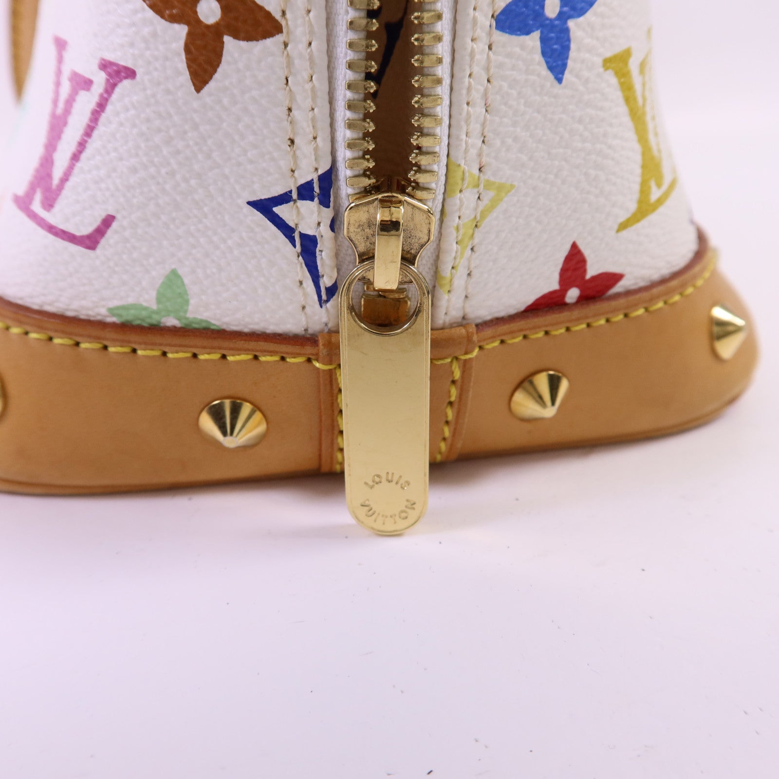 LOUIS VUITTON Monogram Multicolore Alma金扣手挽袋