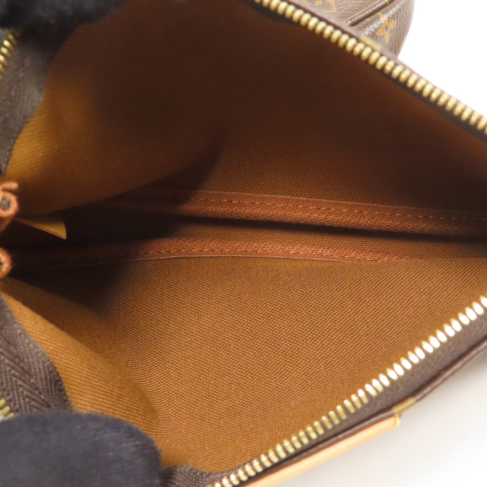 LOUIS VUITTON Monogram Multi Pochette Accessoires金扣手挽肩背兩用袋棕色
