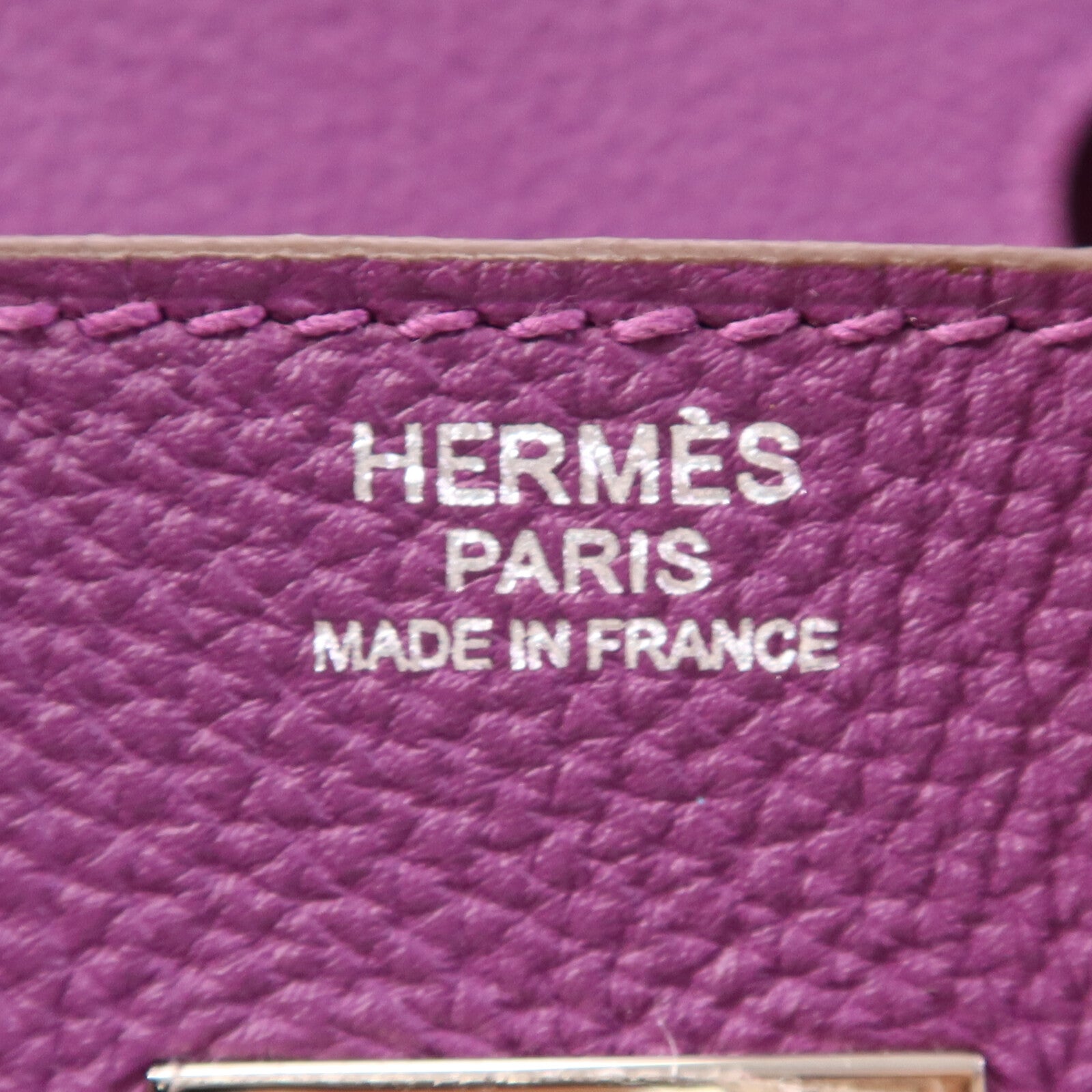 HERMES Togo皮革Birkin 30銀扣手挽袋