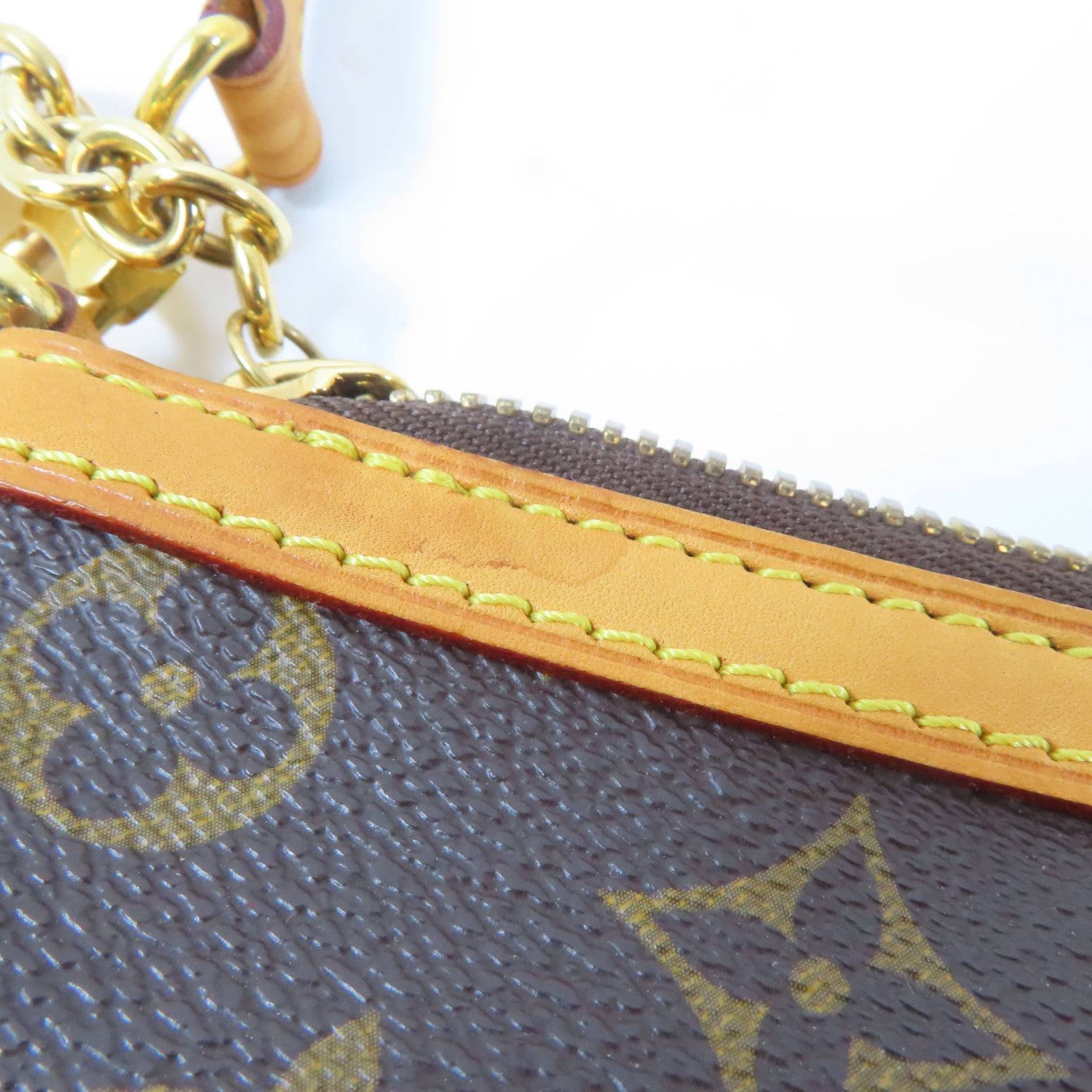 LOUIS VUITTON Monogram Palermo PM金扣手挽肩背兩用袋啡色