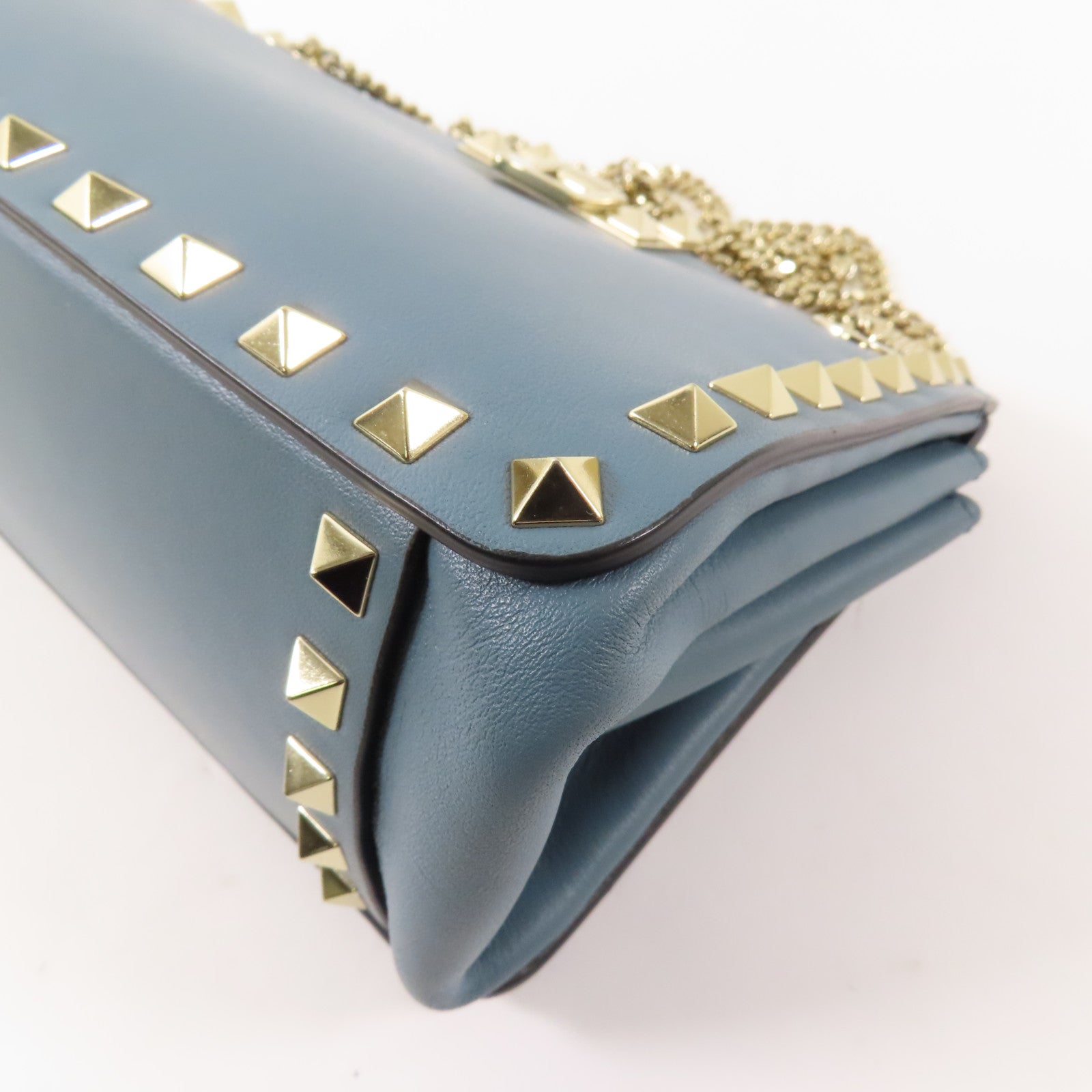 Valentino 牛皮皮革Chain Shoulder Bag金扣鏈帶肩背袋
