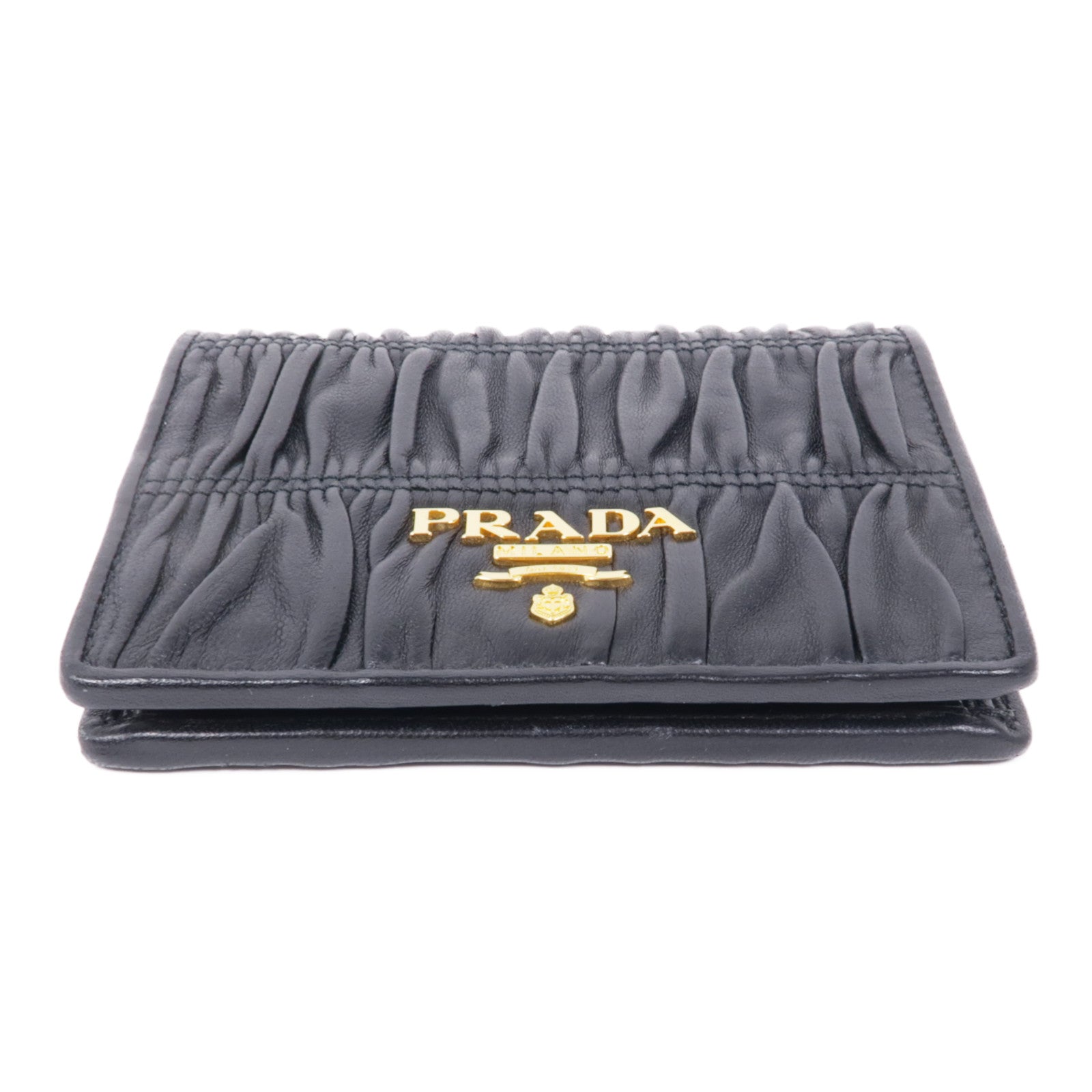 PRADA 羊皮皮革Wallet金扣錢包