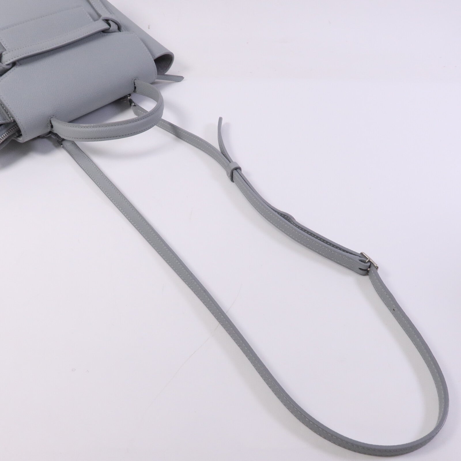 CELINE 牛皮皮革Nano Belt Bag銀扣手挽肩背兩用袋