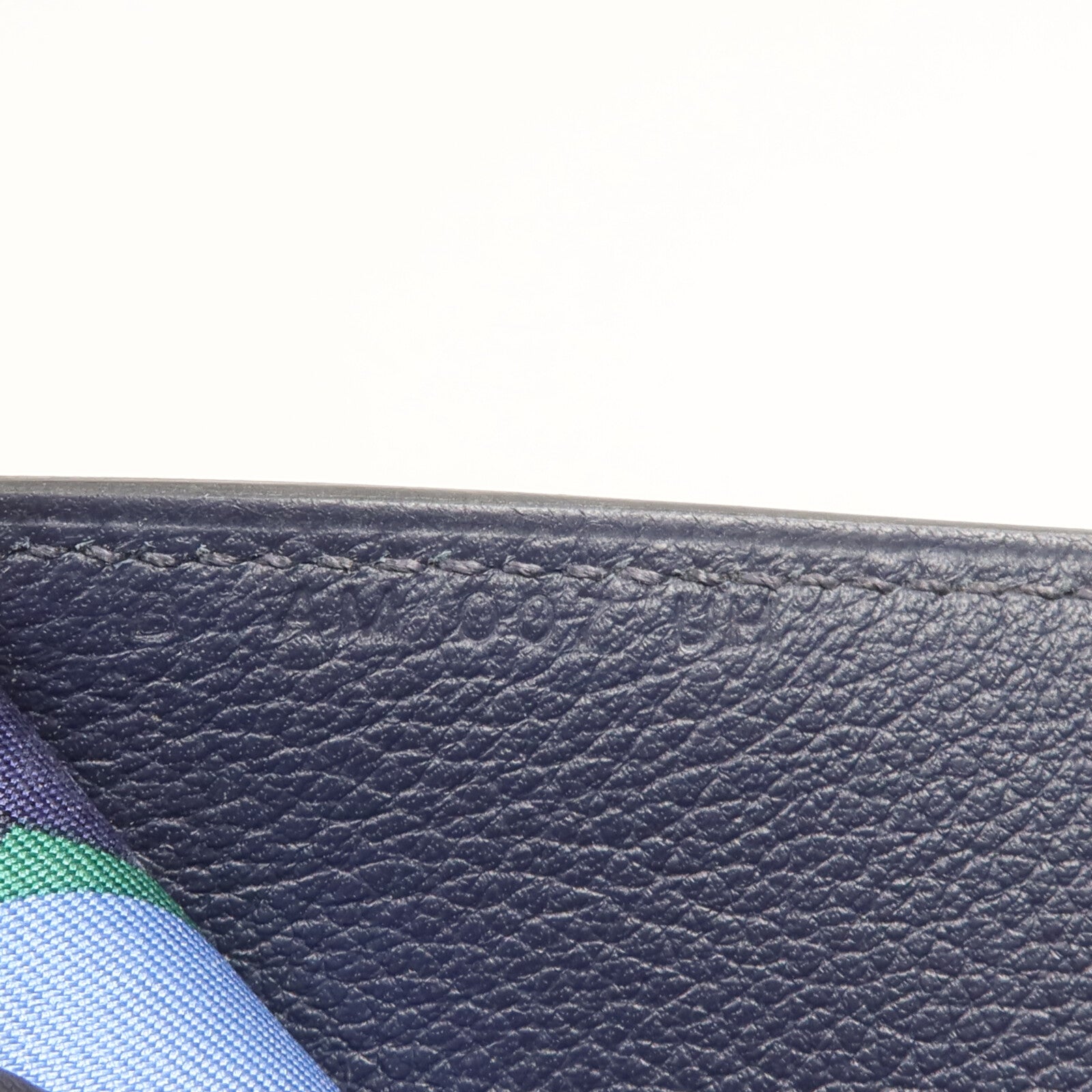 HERMES Evercolor皮革Copernic MC2錢包Bleu Nuit