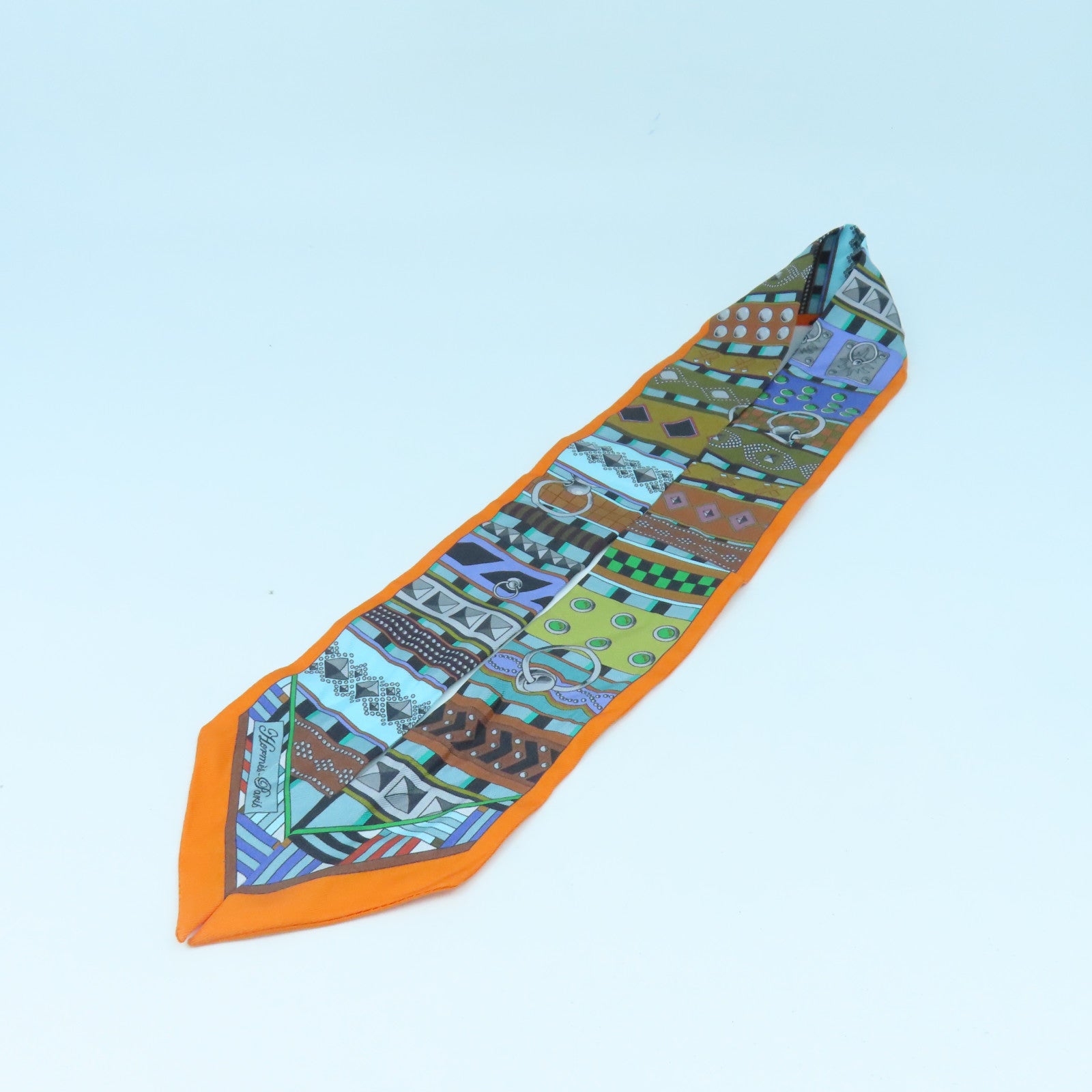 HERMES 【激減優惠】絲質Twilly絲巾彩色