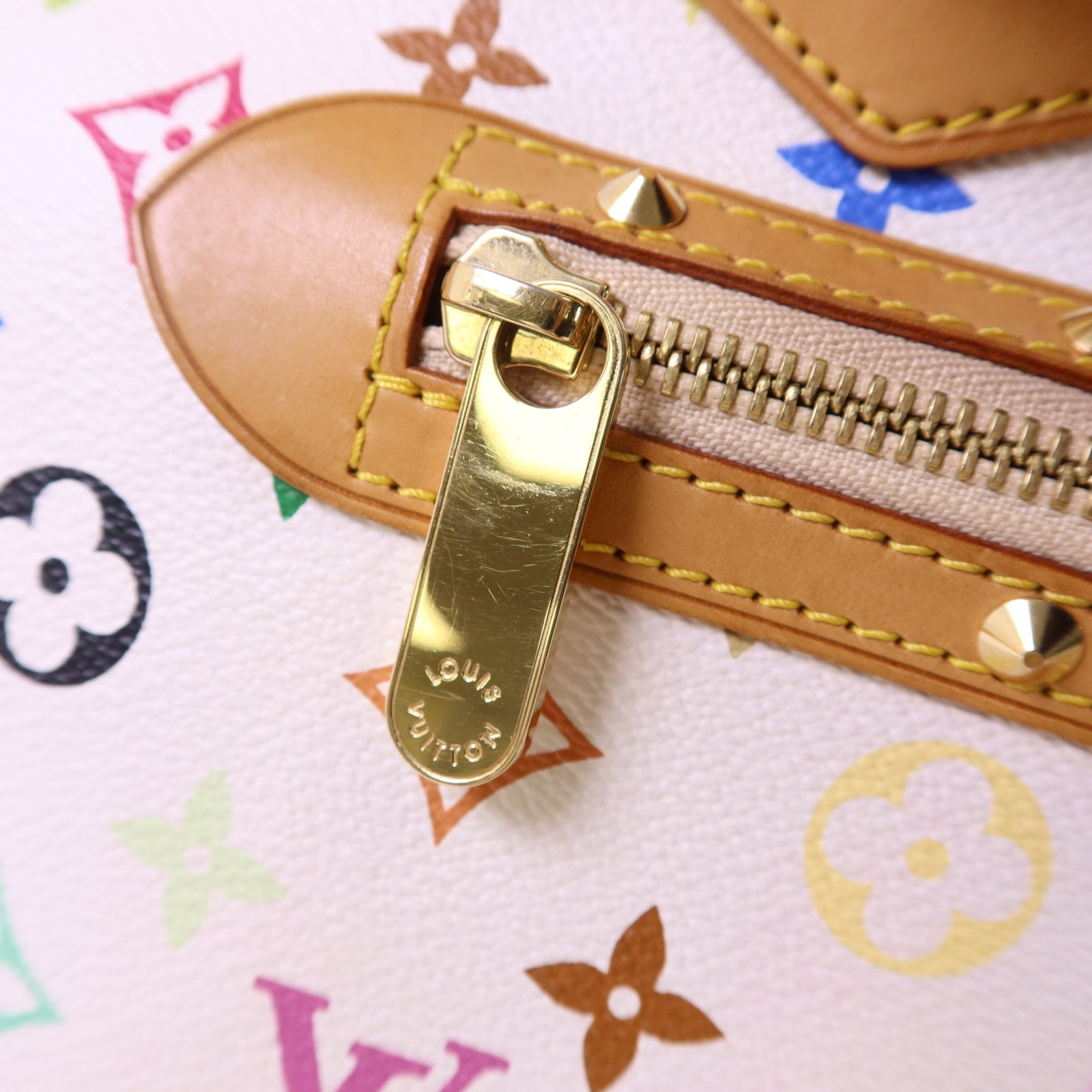 LOUIS VUITTON Monogram Multicolore Alma金扣手挽袋