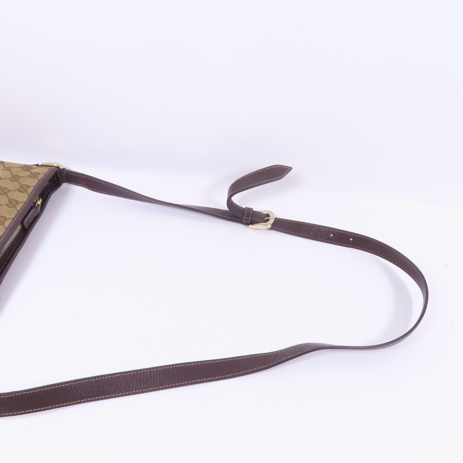 GUCCI 帆布Shoulder Bag金扣肩背袋