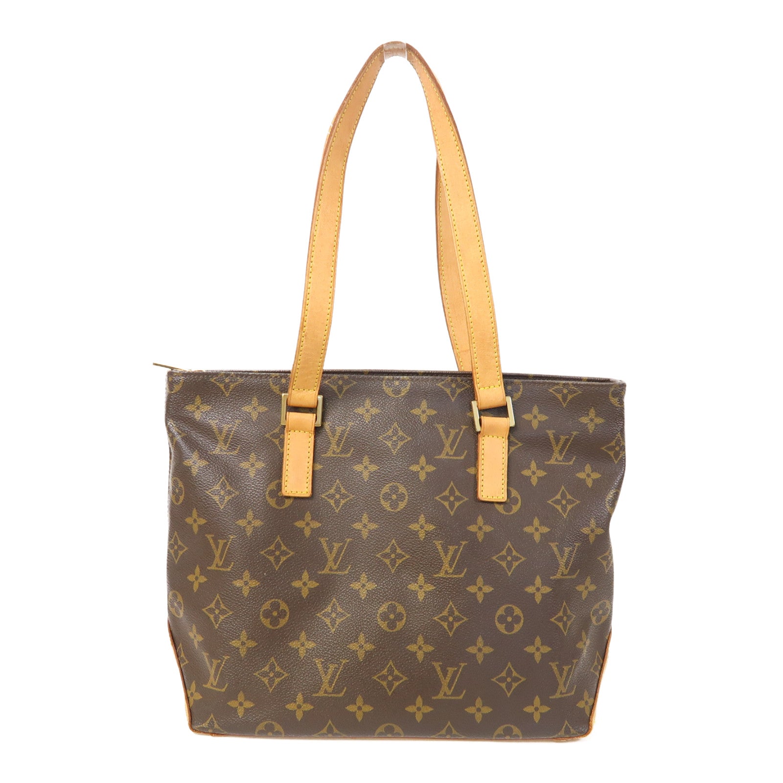 LOUIS VUITTON Monogram Cabas Piano金扣肩背袋啡色