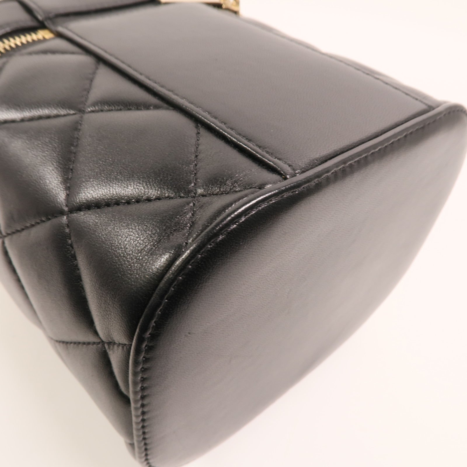 CHANEL 羊皮皮革Shoulder Bag金扣鏈帶手挽肩背兩用袋