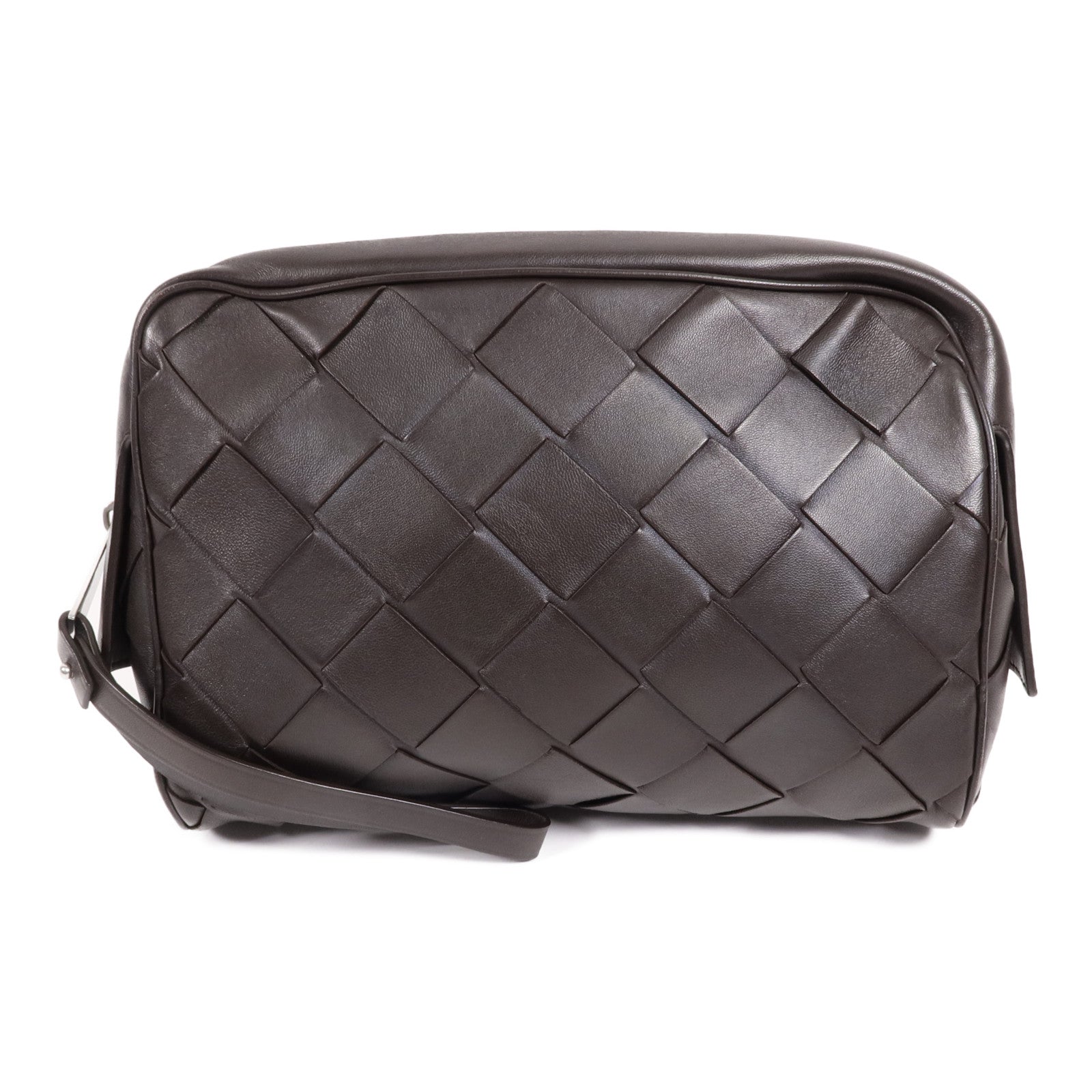 BOTTEGA VENETA 牛皮皮革Hand Bag銀扣手挽袋
