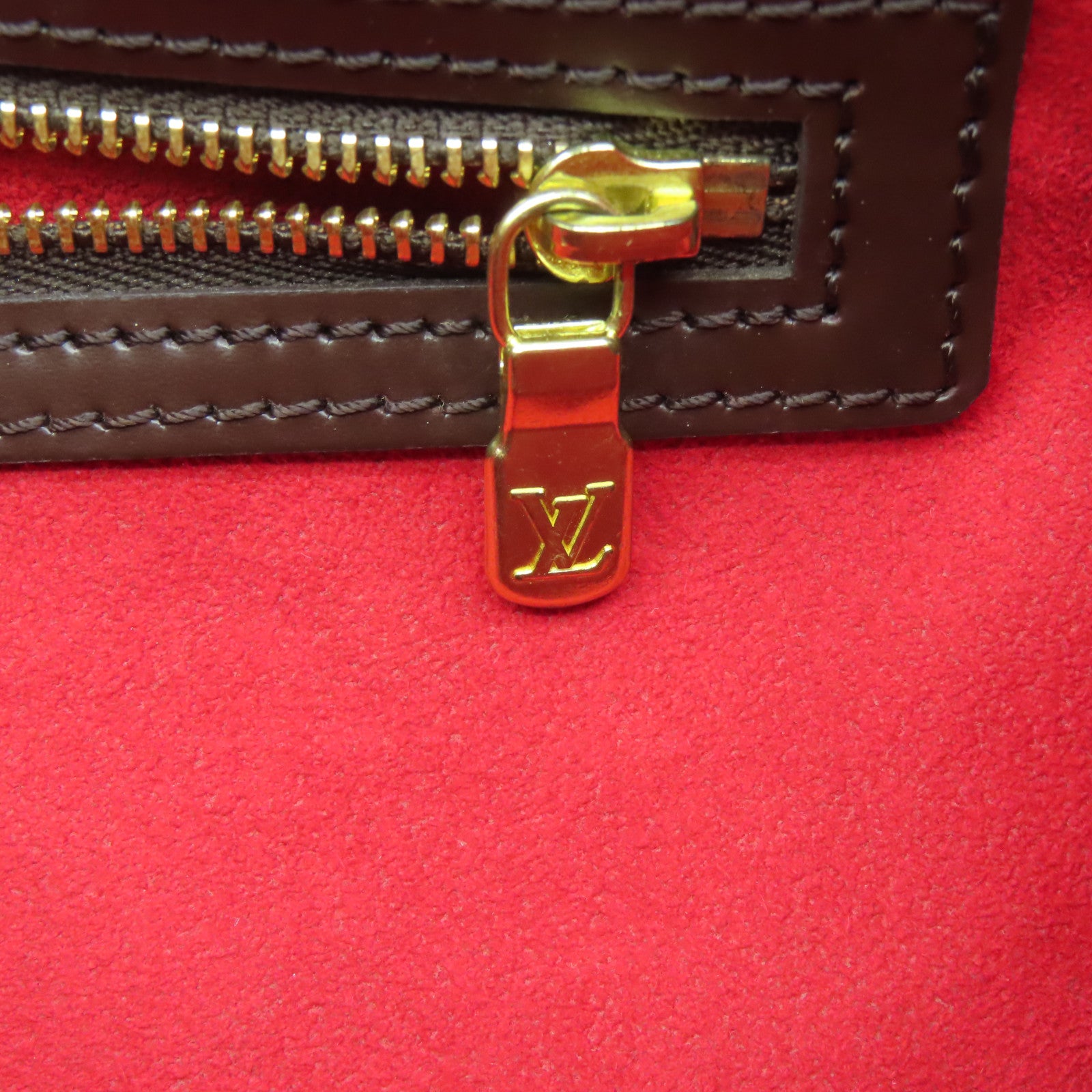 LOUIS VUITTON 【激減優惠】Damier Uzes金扣肩背袋啡色