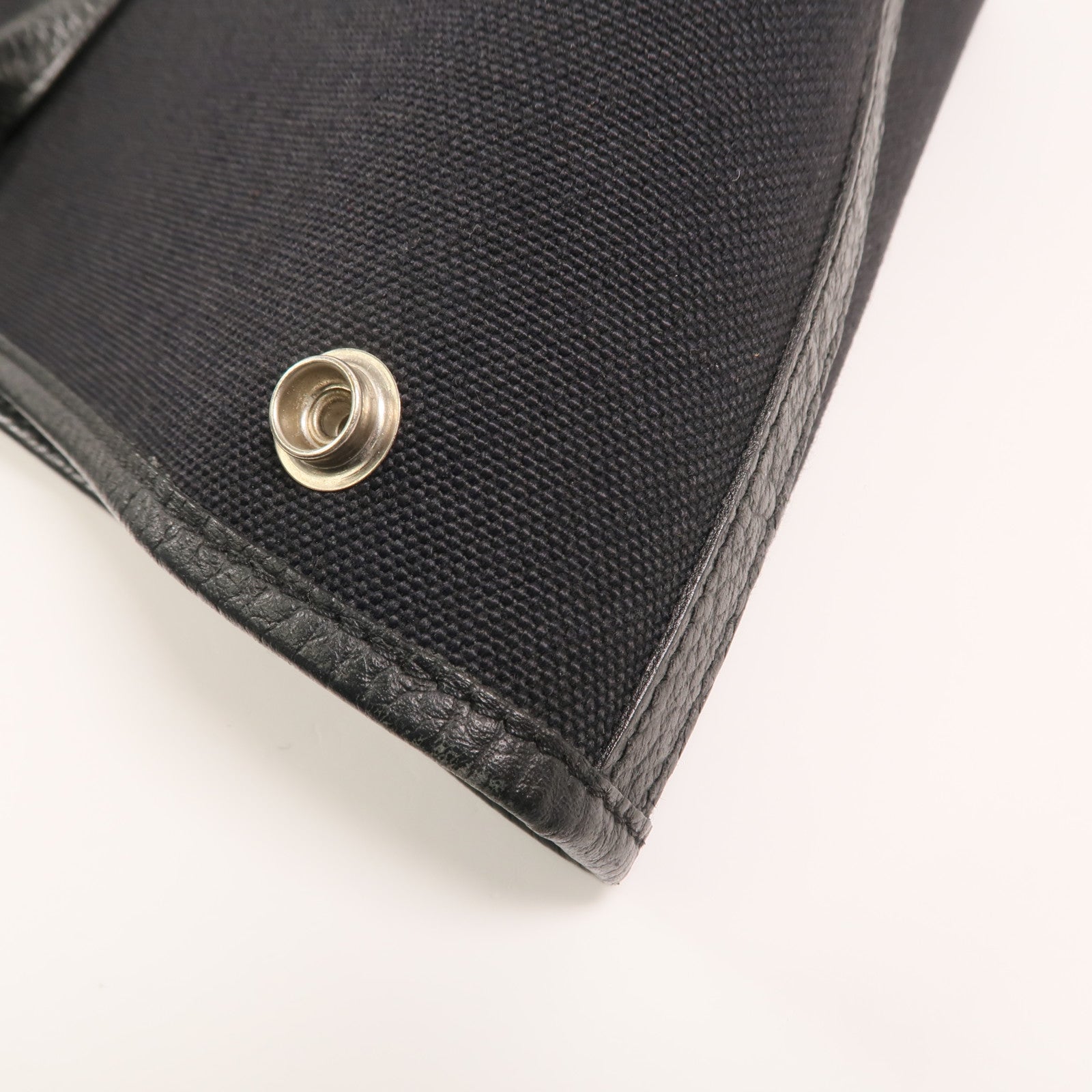 HERMES 帆布/Negonda皮革Garden Party PM手挽袋Noir